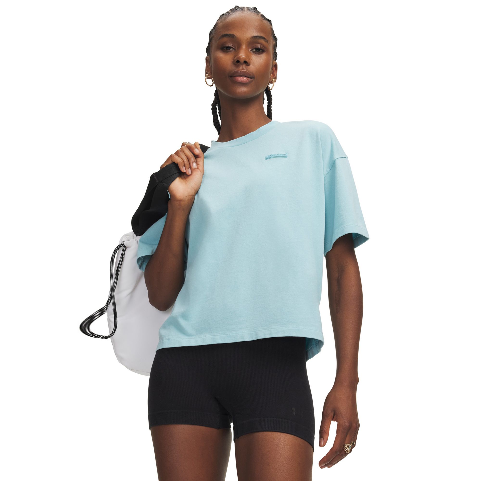 Under Armour Women's Heavyweight Boxy Wash Short Sleeve T-Shirt