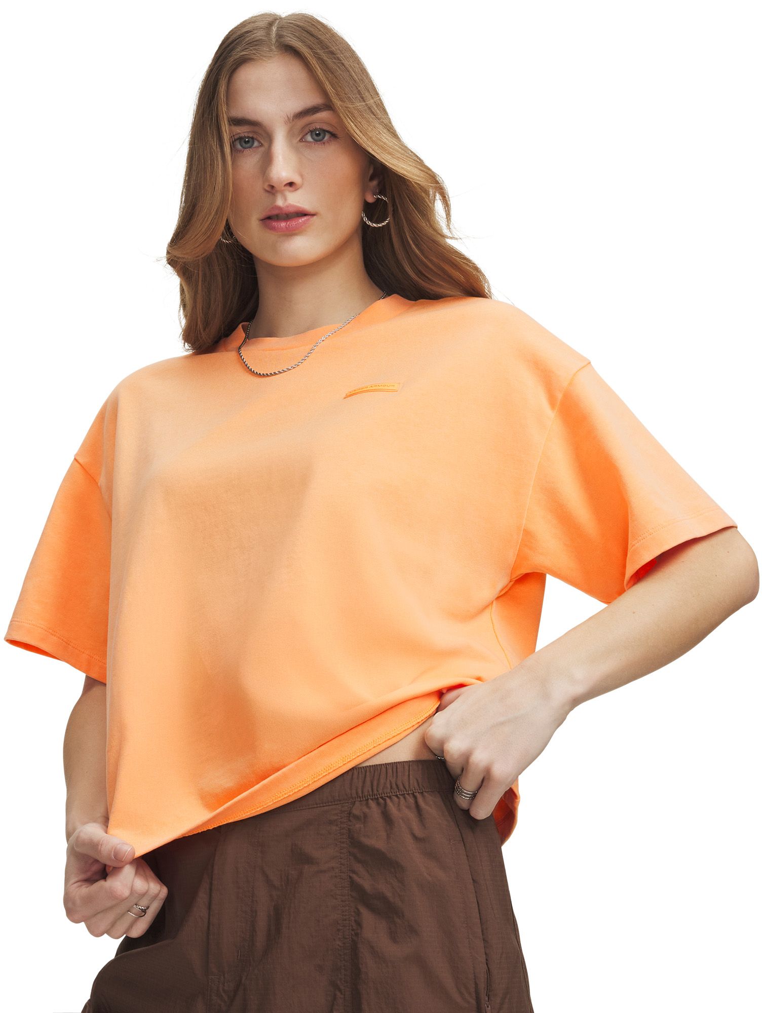 Under Armour Women's Heavyweight Boxy Wash Short Sleeve T-Shirt