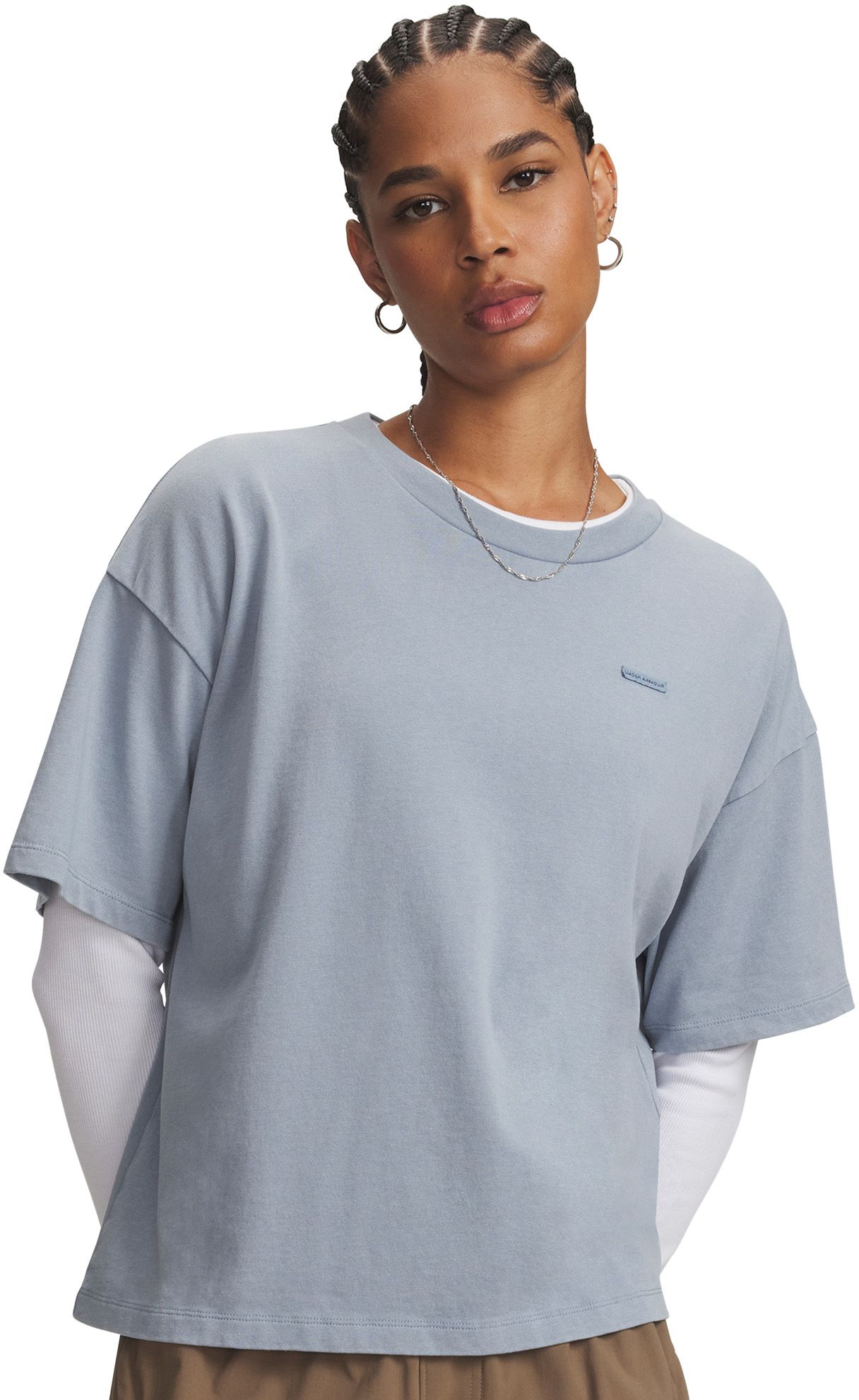 Under Armour Women's Heavyweight Wordmark Boxy Tee
