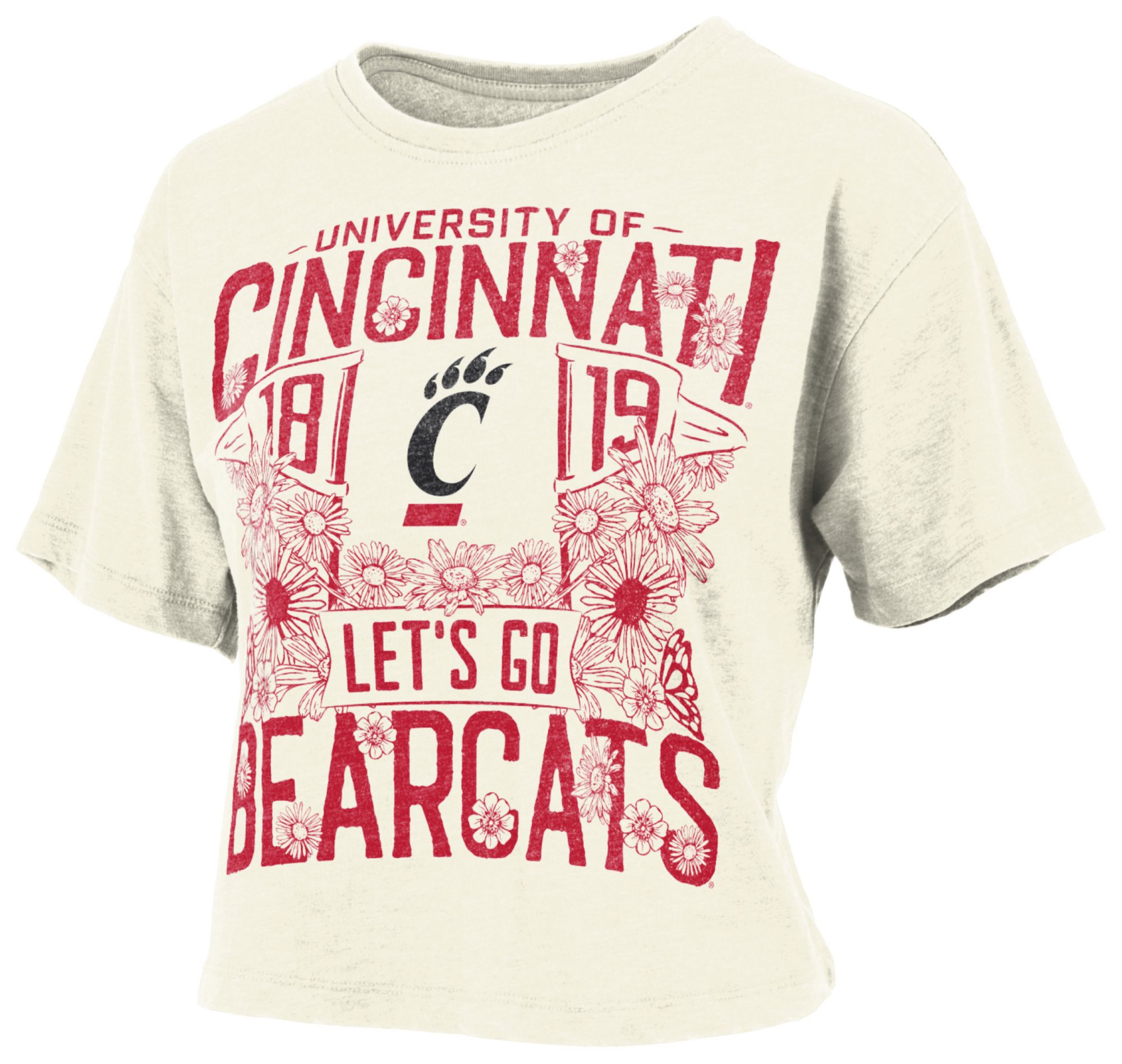 Pressbox Women's Cincinnati Bearcats Ivory Jasmine T-Shirt