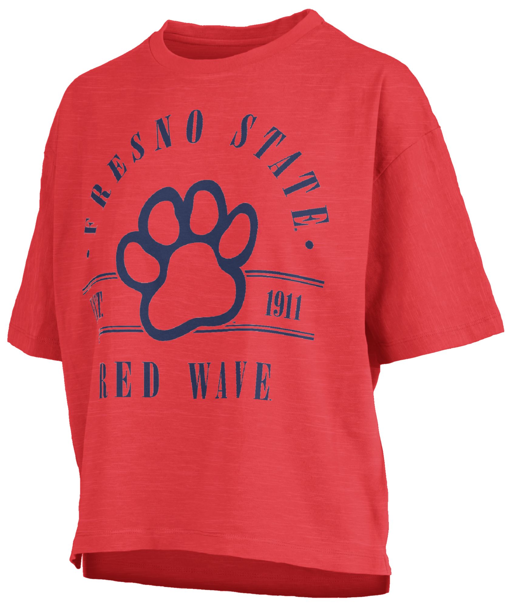 Pressbox Women's Fresno State Bulldogs Red Sloane T-Shirt