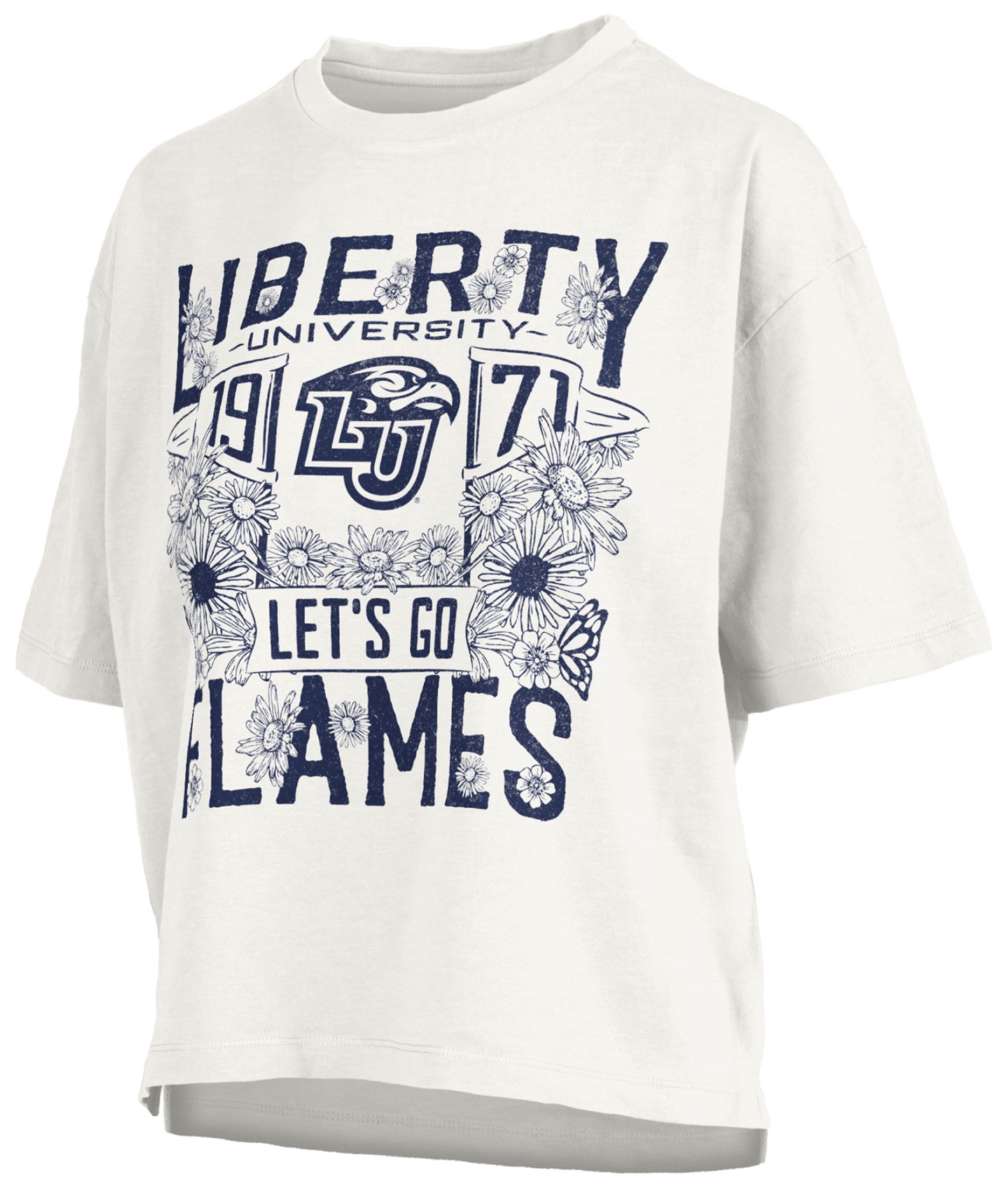 Pressbox Women's Liberty Flames White Jasmine T-Shirt