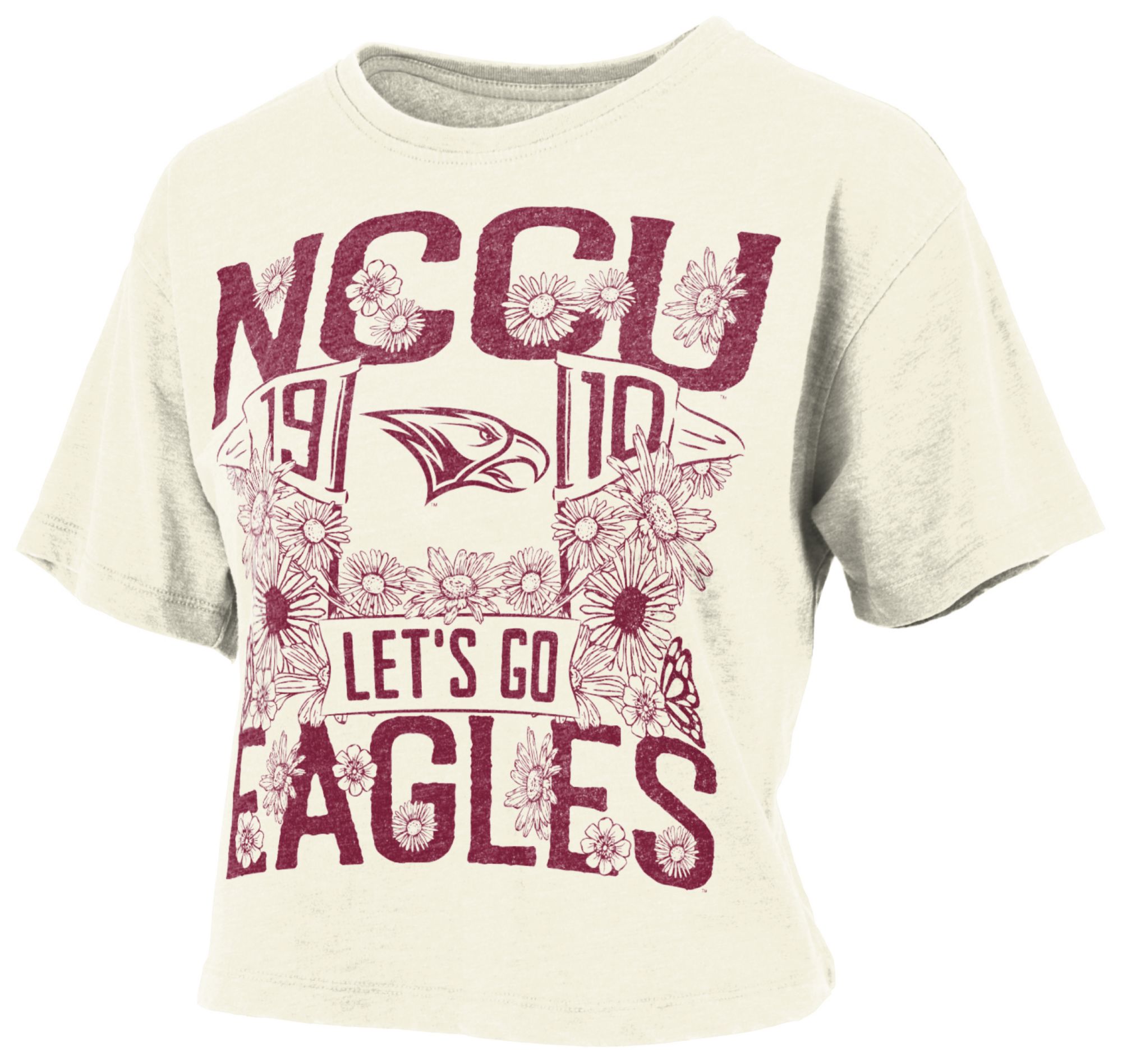 Pressbox Women's North Carolina Central Eagles Ivory Jasmine T-Shirt