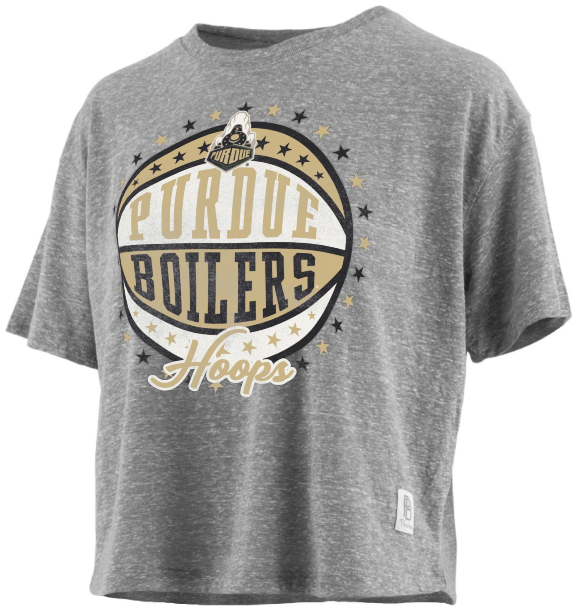 Pressbox Women's Purdue Boilermakers Medium Heather Gray T-Shirt