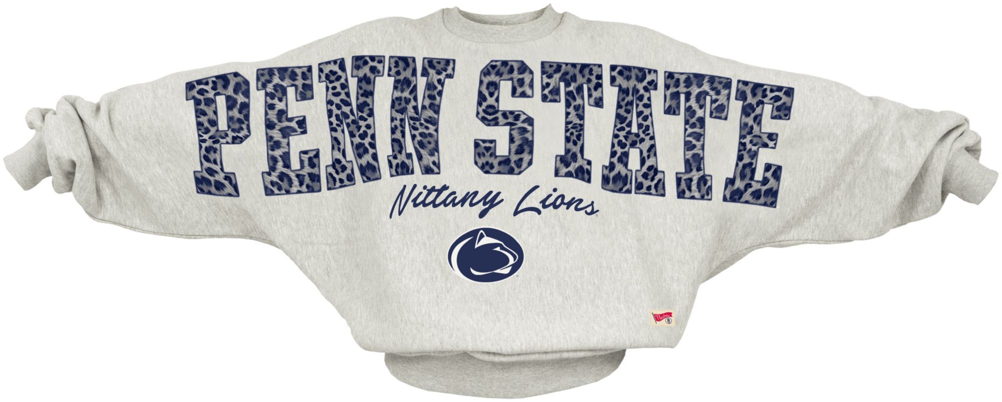 Pressbox Women's Penn State Nittany Lions Ash Flannigan Crewneck Sweatshirt