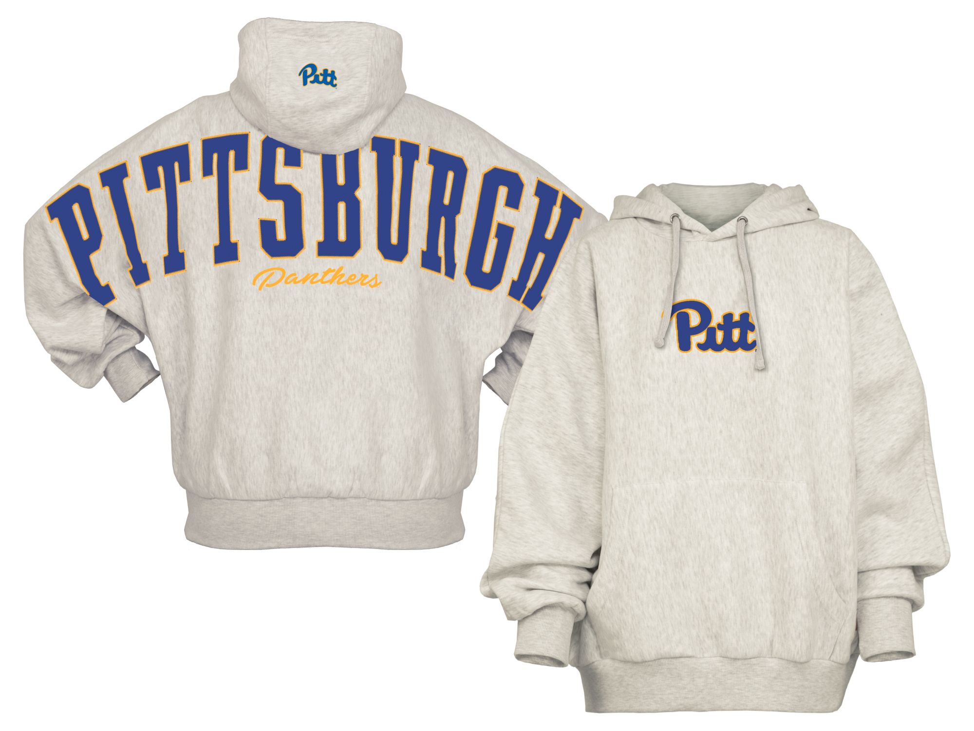 Pressbox Women's Pitt Panthers Athletic Heather Belvedere Hoodie