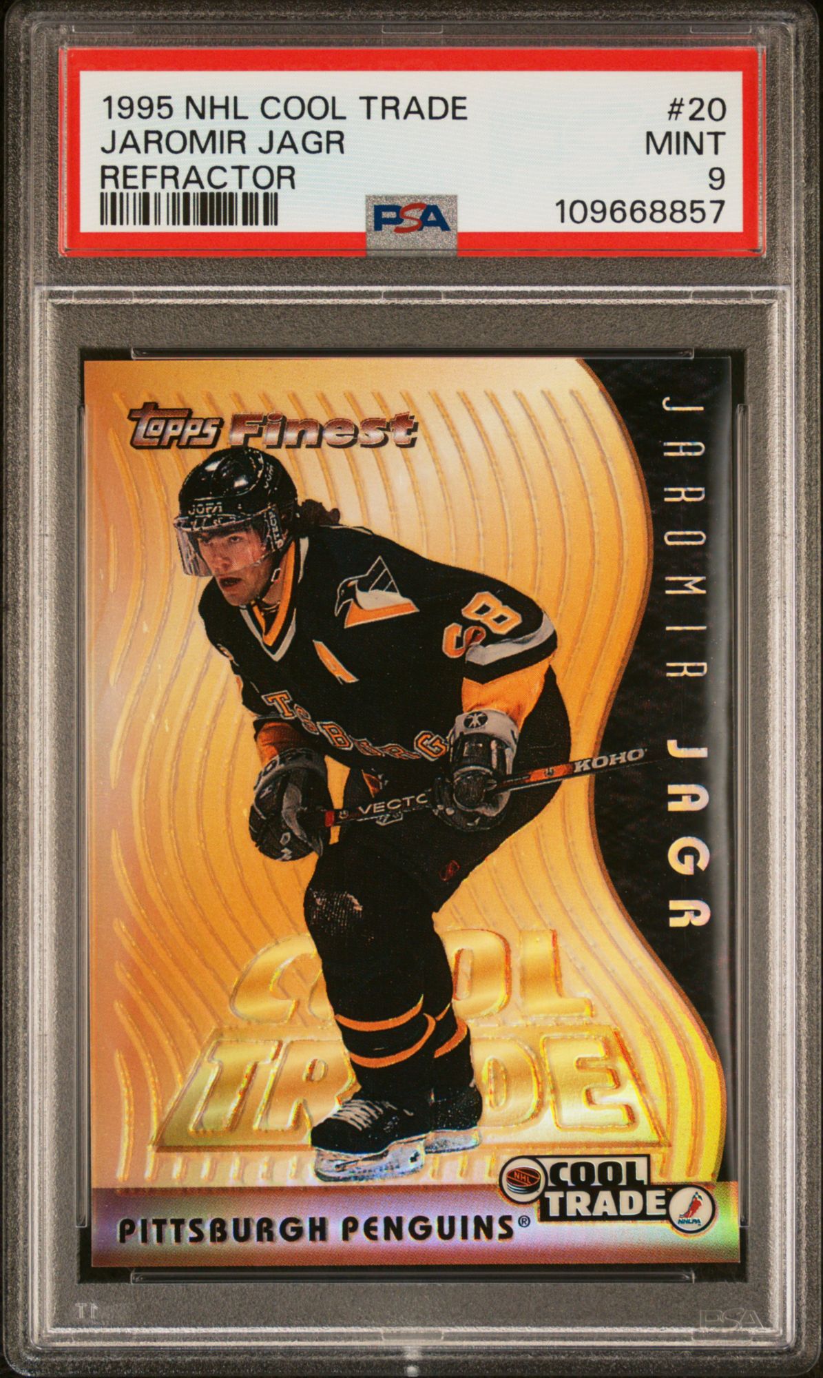 1995 NHL Cool Trade #20 Jaromir Jagr Refractor PSA 9