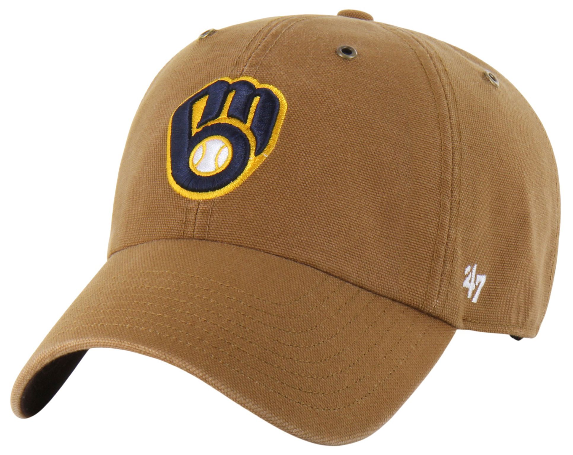 Carhartt x '47 Adult Milwaukee Brewers Brown Clean Up Adjustable Hat
