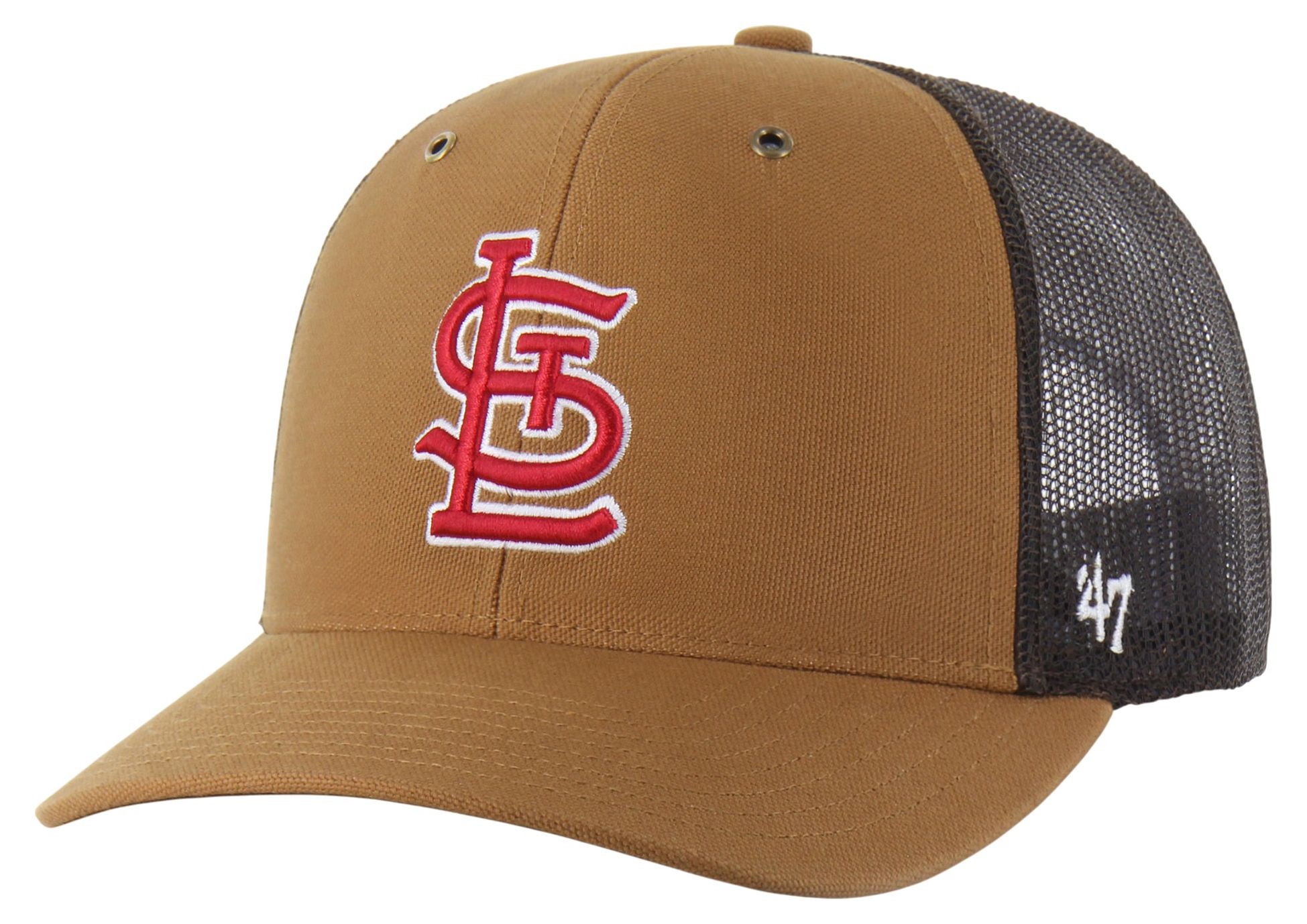 Carhartt x '47 Adult St. Louis Cardinals Brown Adjustable Trucker Hat