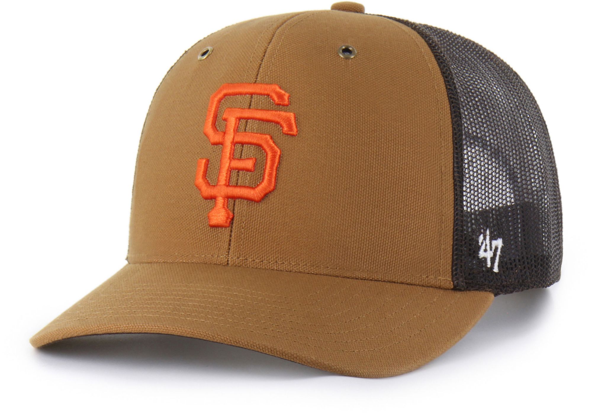 Carhartt x '47 Adult San Francisco Giants Brown Adjustable Trucker Hat