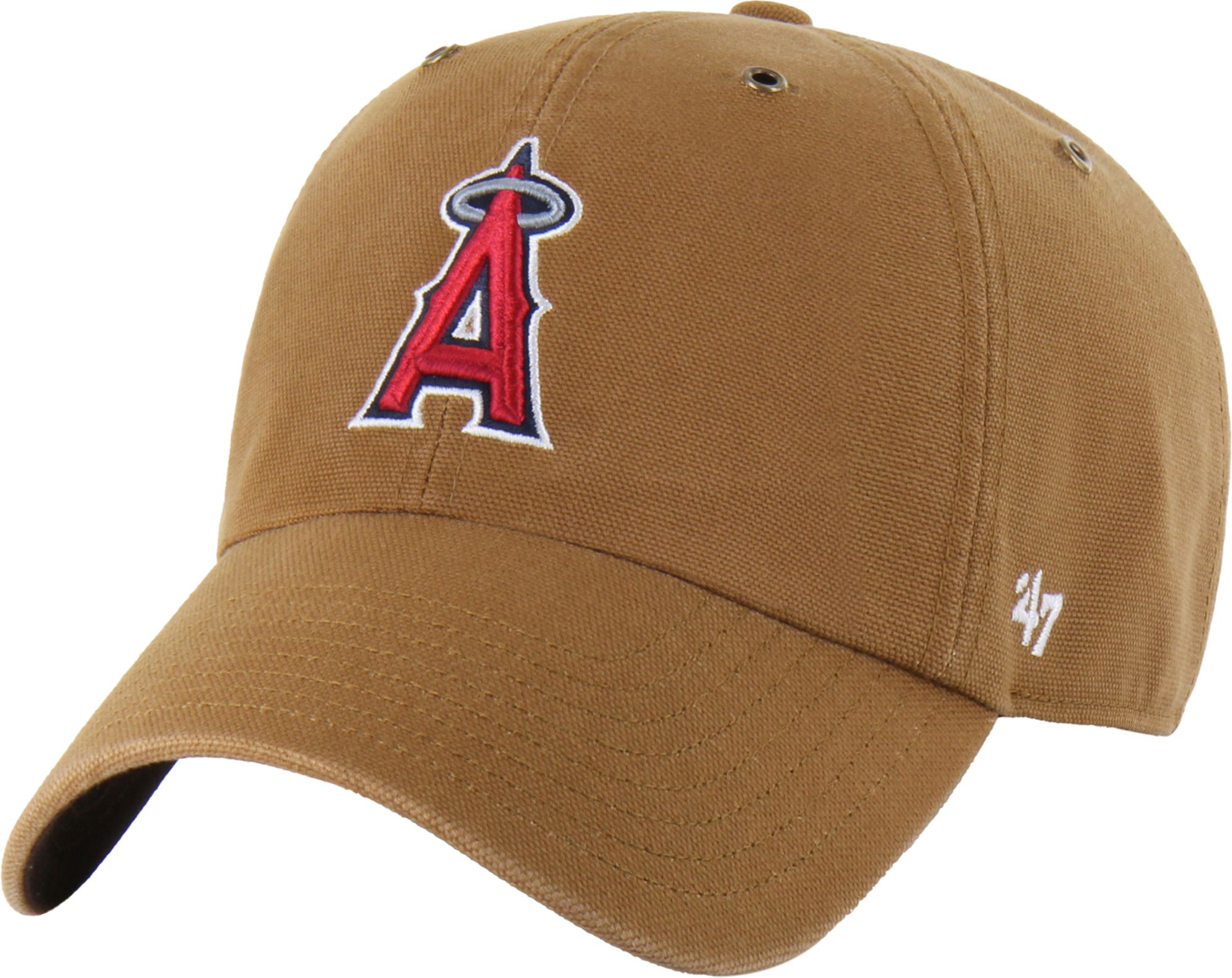 Carhartt x '47 Adult Los Angeles Angels Brown Clean Up Adjustable Hat