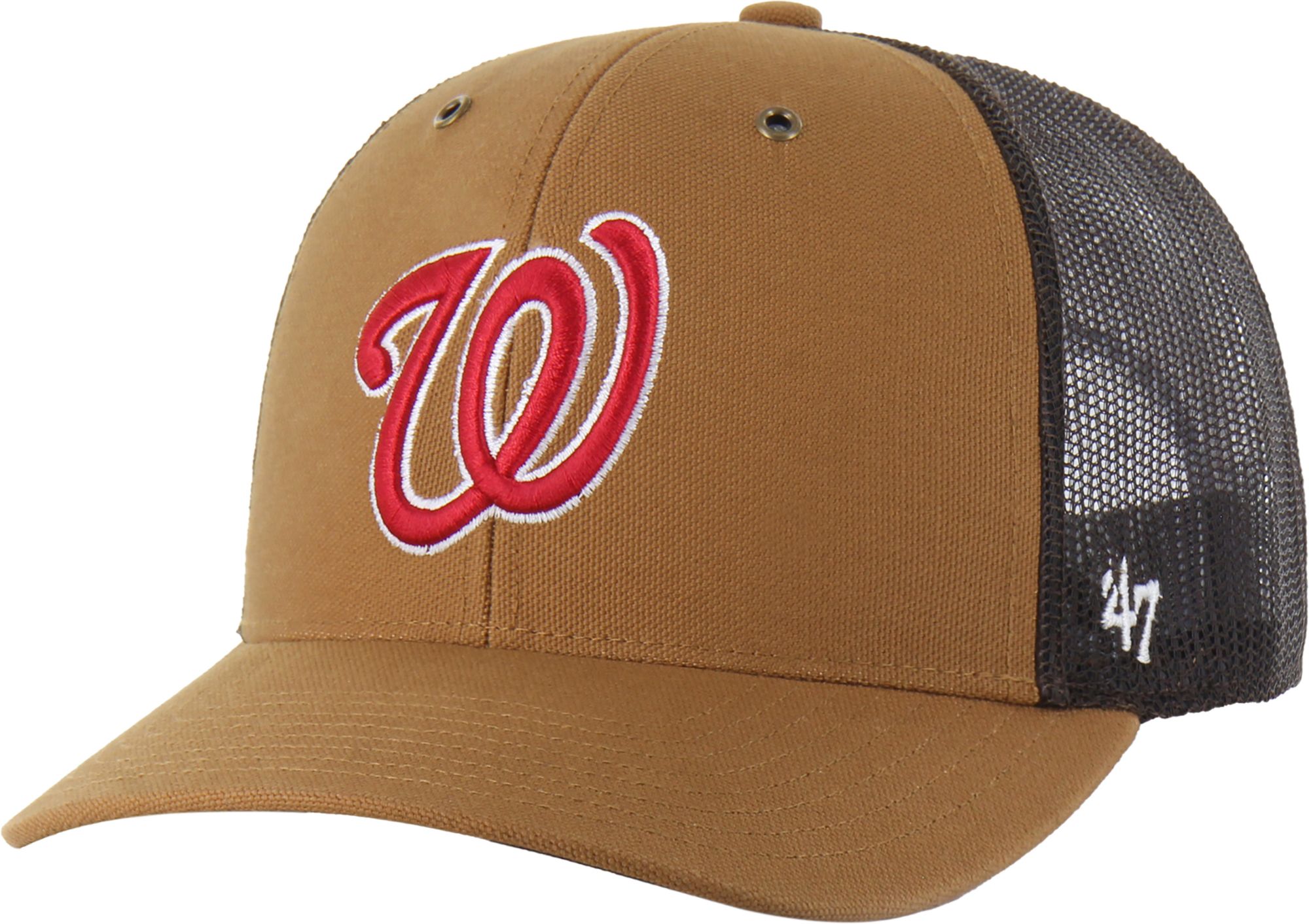 Carhartt x '47 Adult Washington Nationals Brown Adjustable Trucker Hat
