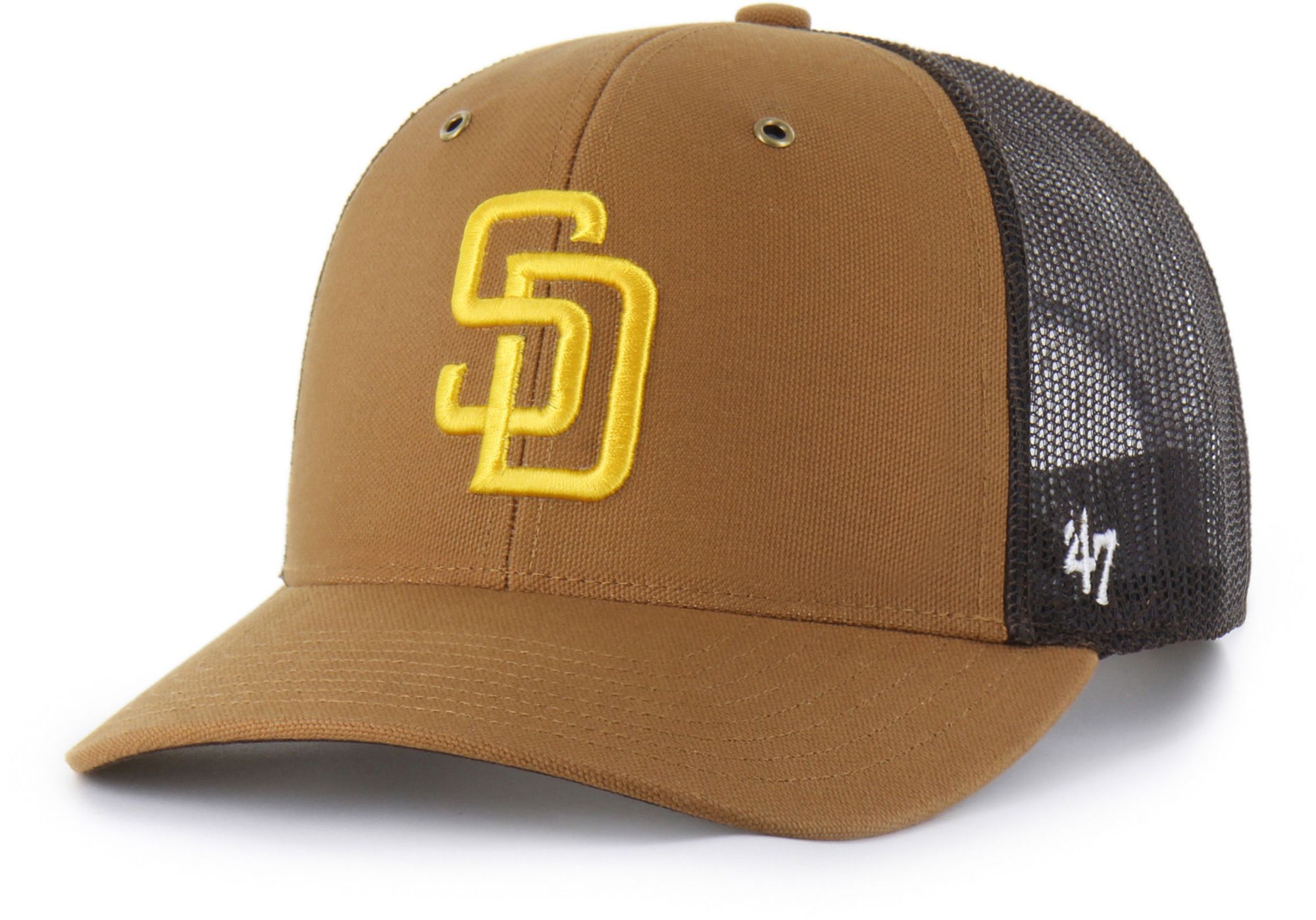 Carhartt x '47 Adult San Diego Padres Brown Adjustable Trucker Hat