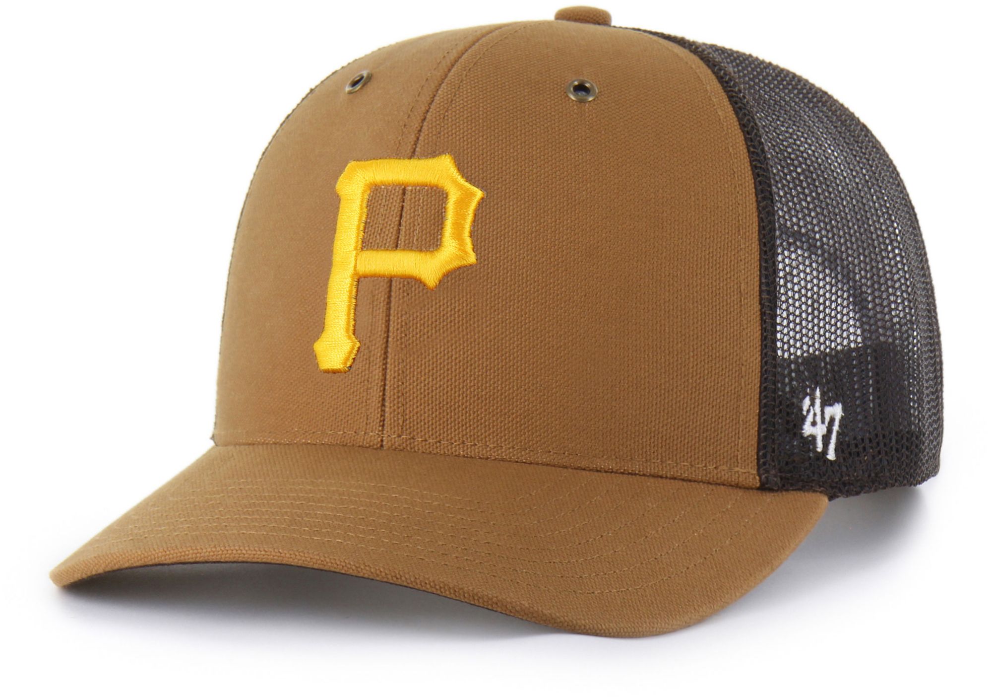 Carhartt x '47 Adult Pittsburgh Pirates Brown Adjustable Trucker Hat