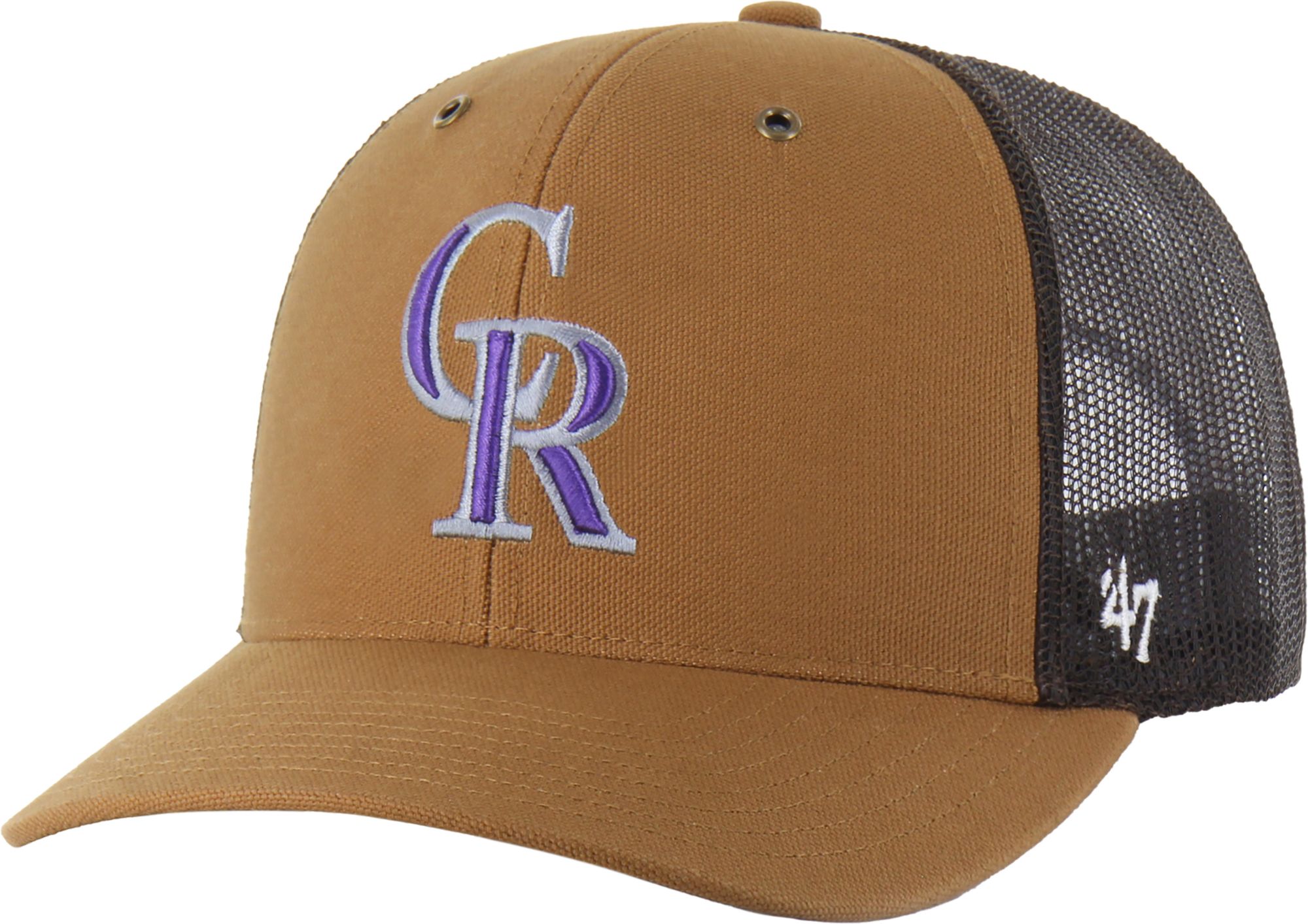 Carhartt x '47 Adult Colorado Rockies Brown Adjustable Trucker Hat
