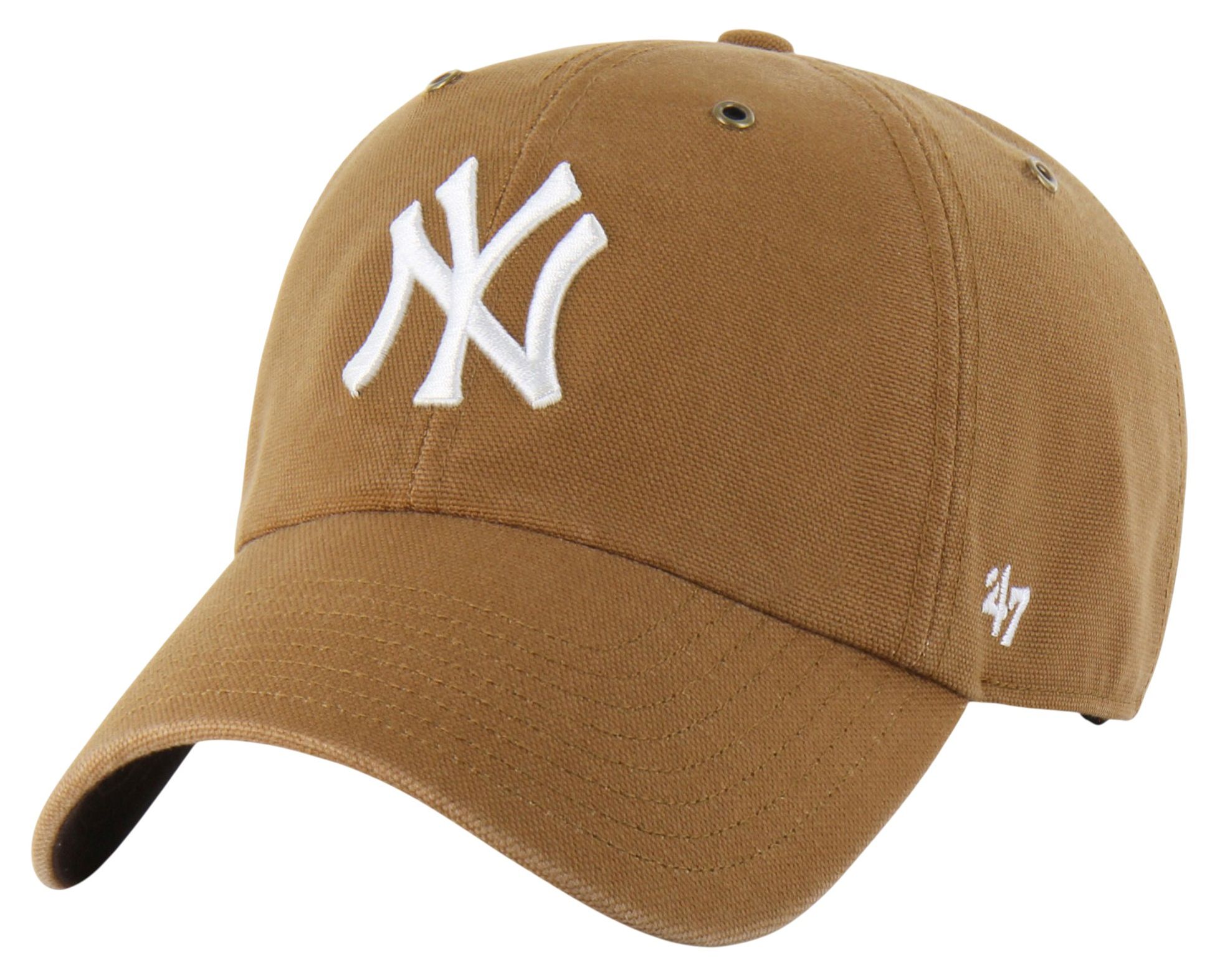 Carhartt x '47 Adult New York Yankees Brown Clean Up Adjustable Hat