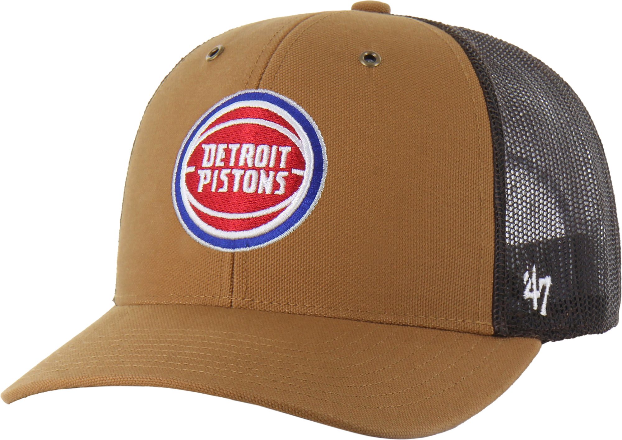 Carhartt x '47 Adult Detroit Pistons Brown Trucker Hat