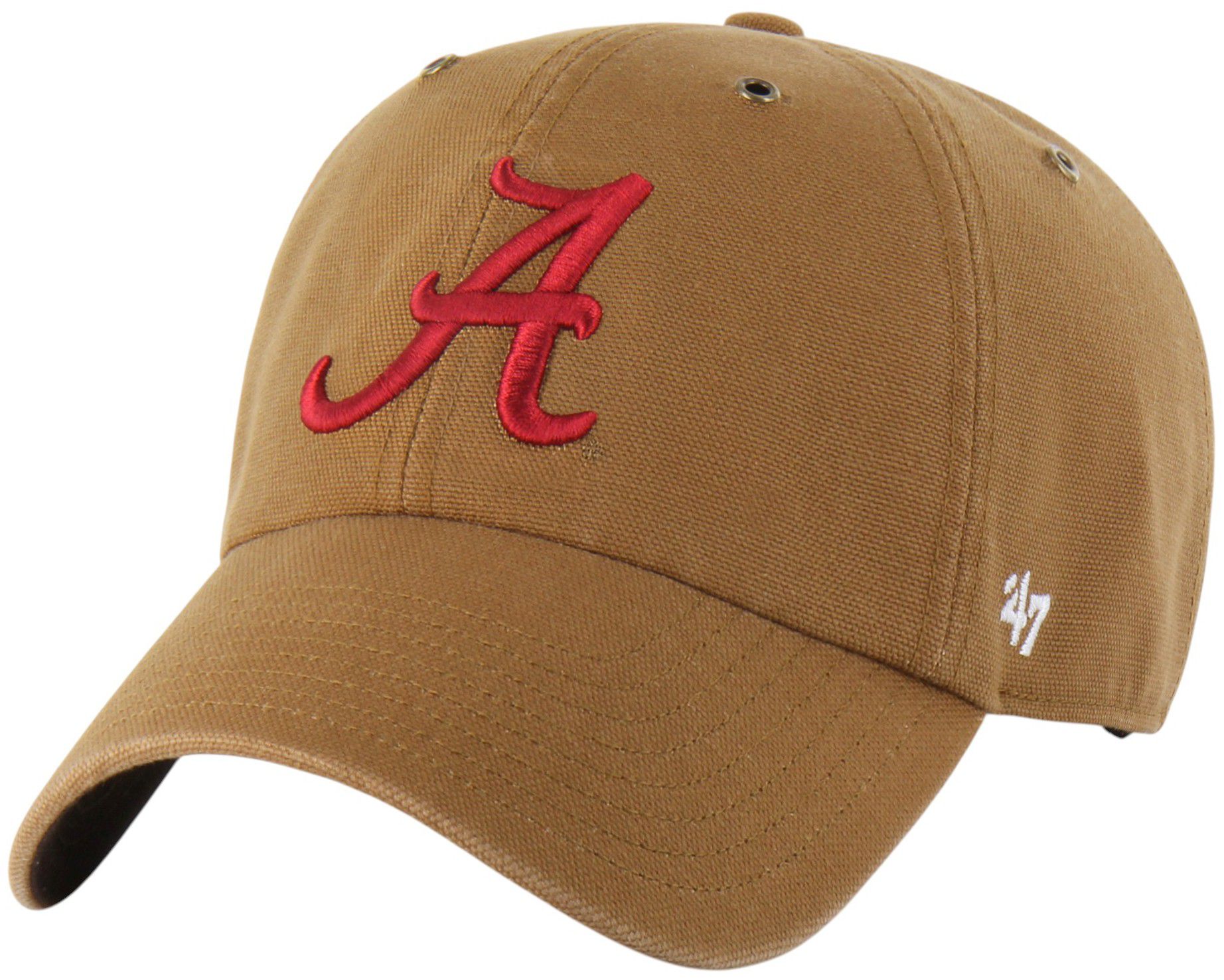 Carhartt x '47 Adult Alabama Crimson Tide Brown Clean Up Adjustable Hat