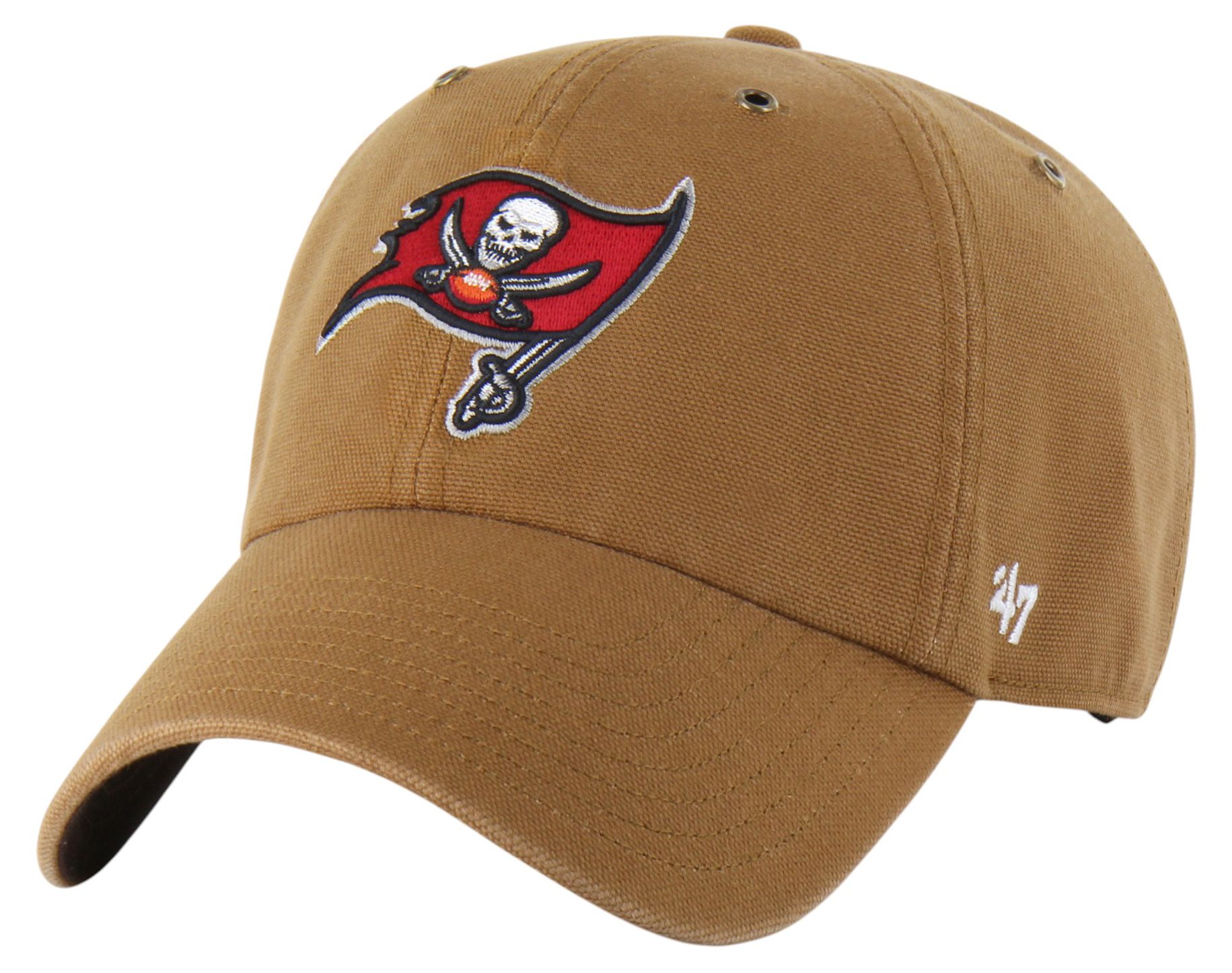 Carhartt x '47 Adult Tampa Bay Buccaneers Clean Up Brown Dyed Adjustable Hat