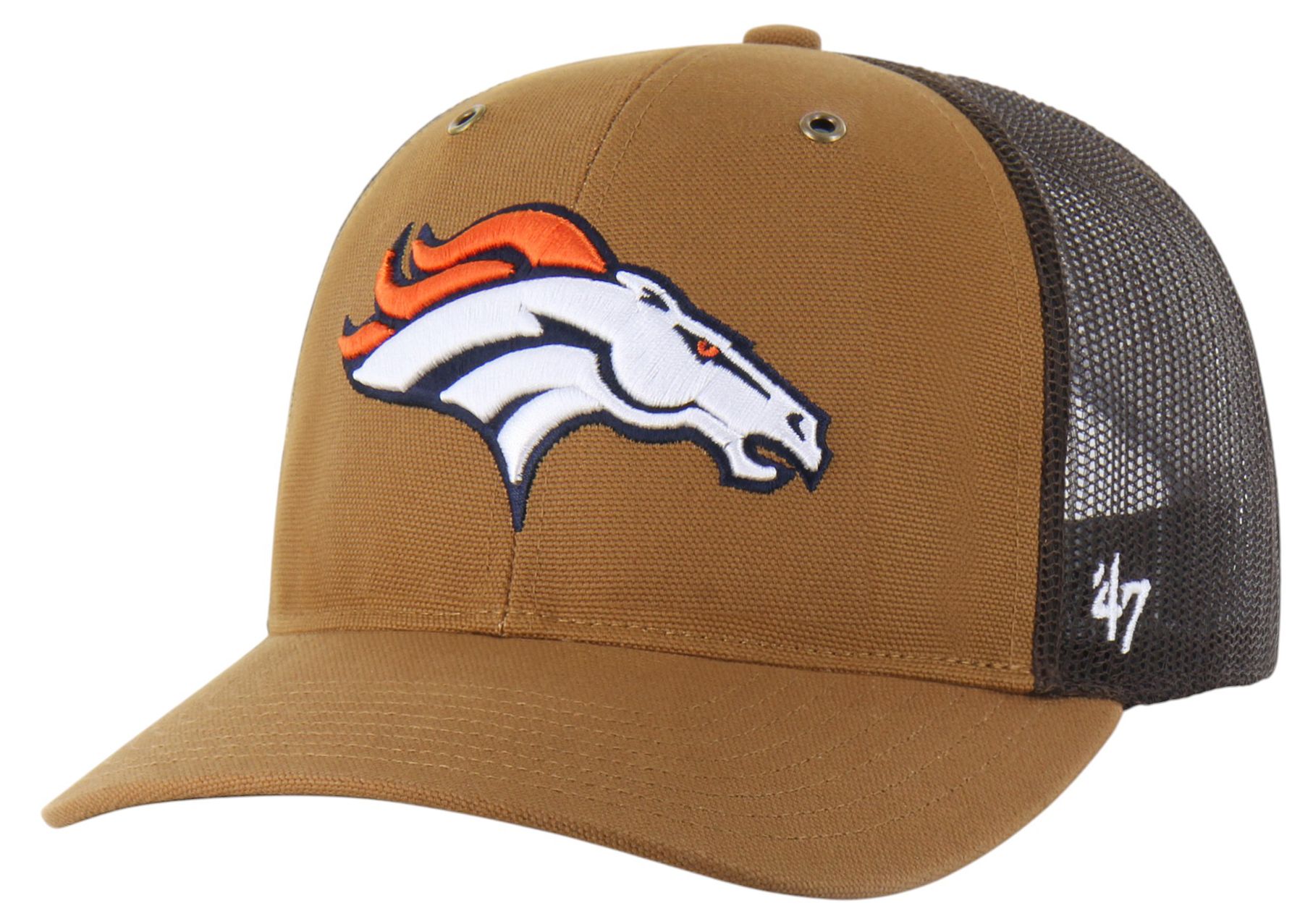 Carhartt x '47 Adult Denver Broncos Brown Adjustable Trucker Hat