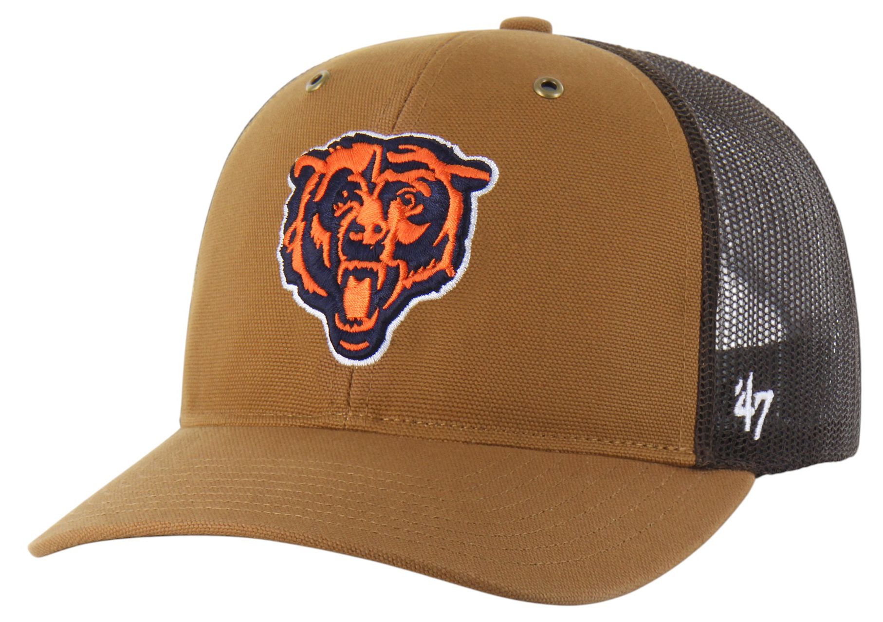 Carhartt x '47 Adult Chicago Bears Brown Adjustable Trucker Hat