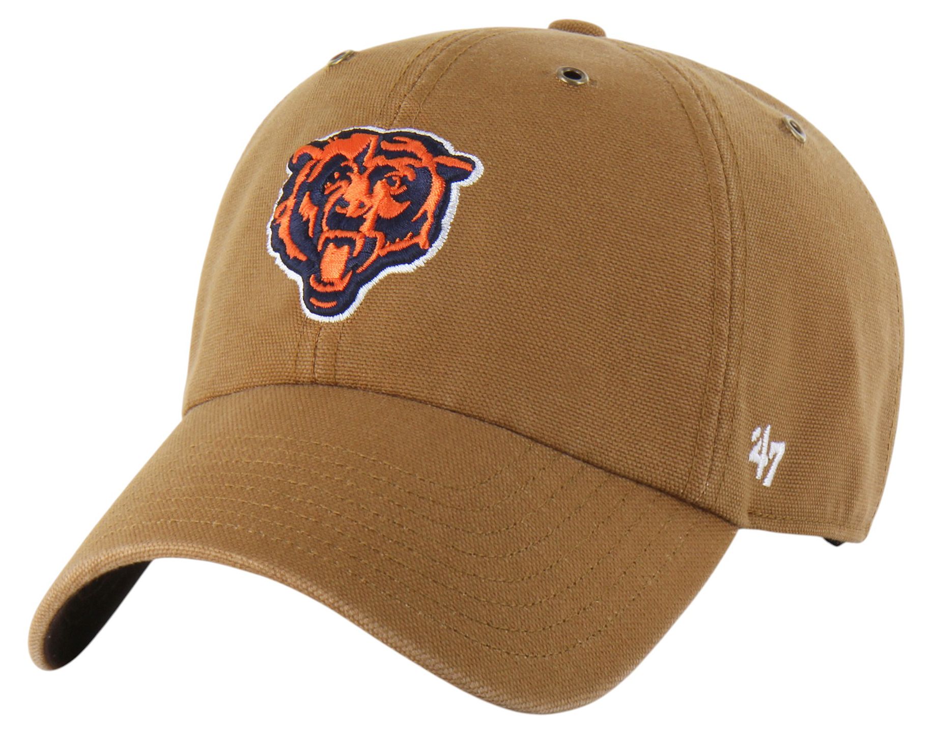 Carhartt x '47 Adult Chicago Bears Clean Up Brown Adjustable Hat