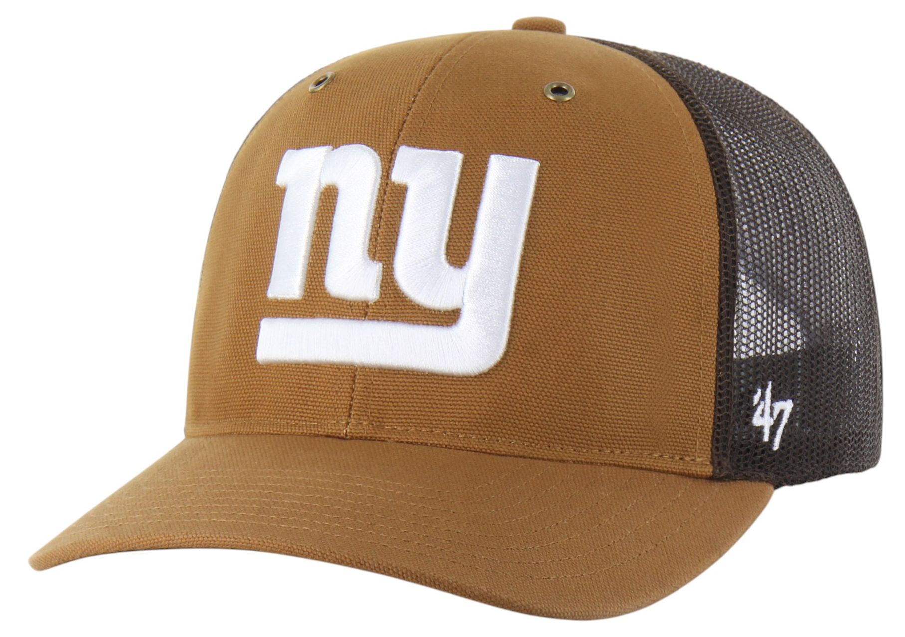 Carhartt x '47 Adult New York Giants Brown Adjustable Trucker Hat