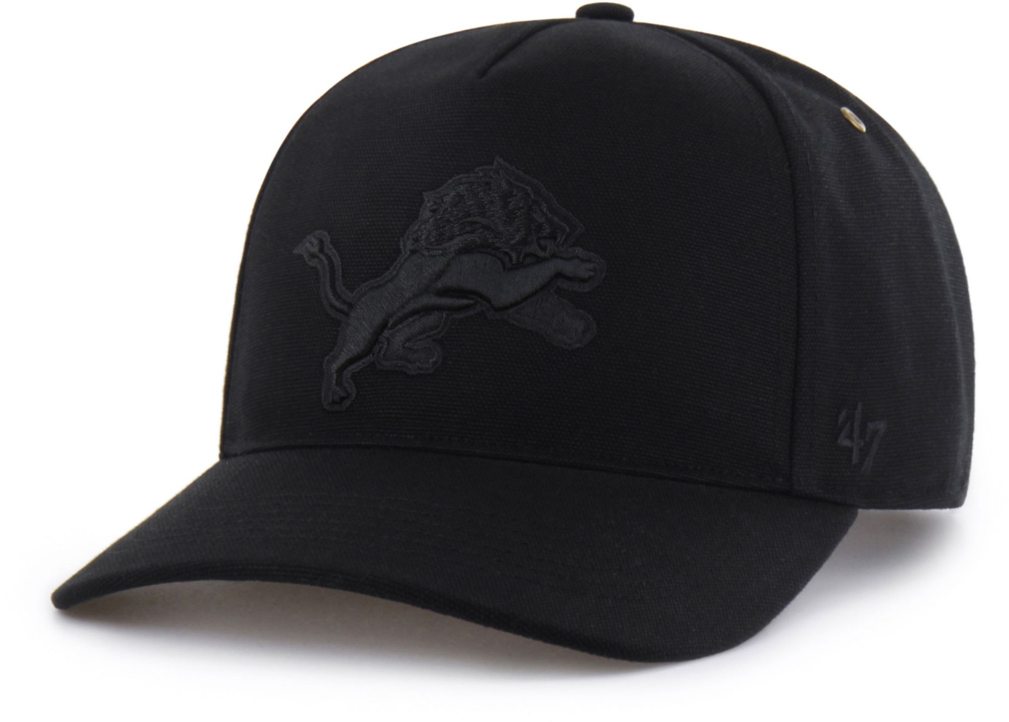 Carhartt x '47 Adult Detroit Lions Black Dyed Hitch Adjustable Hat