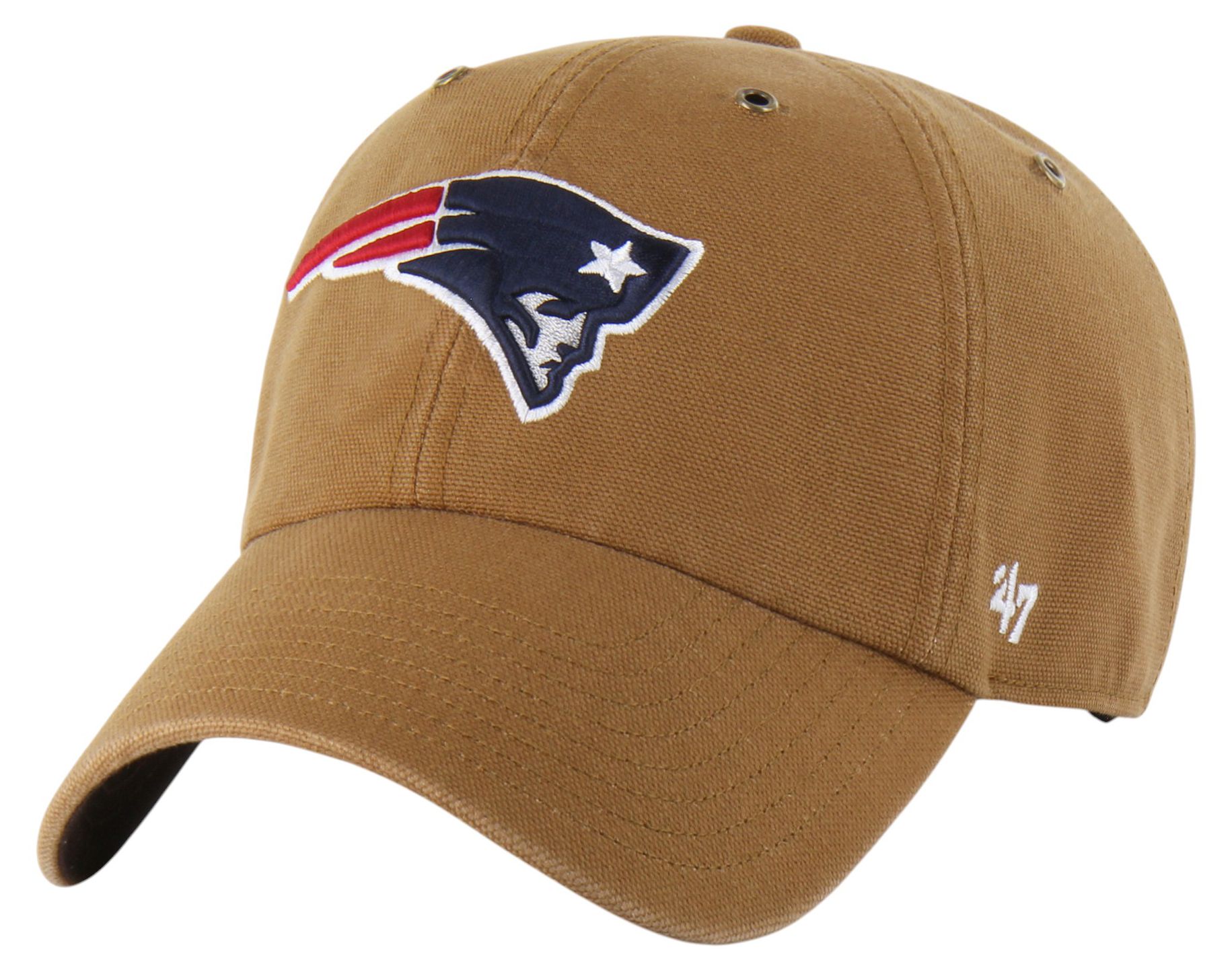 Carhartt x '47 Adult New England Patriots Clean Up Brown Adjustable Hat