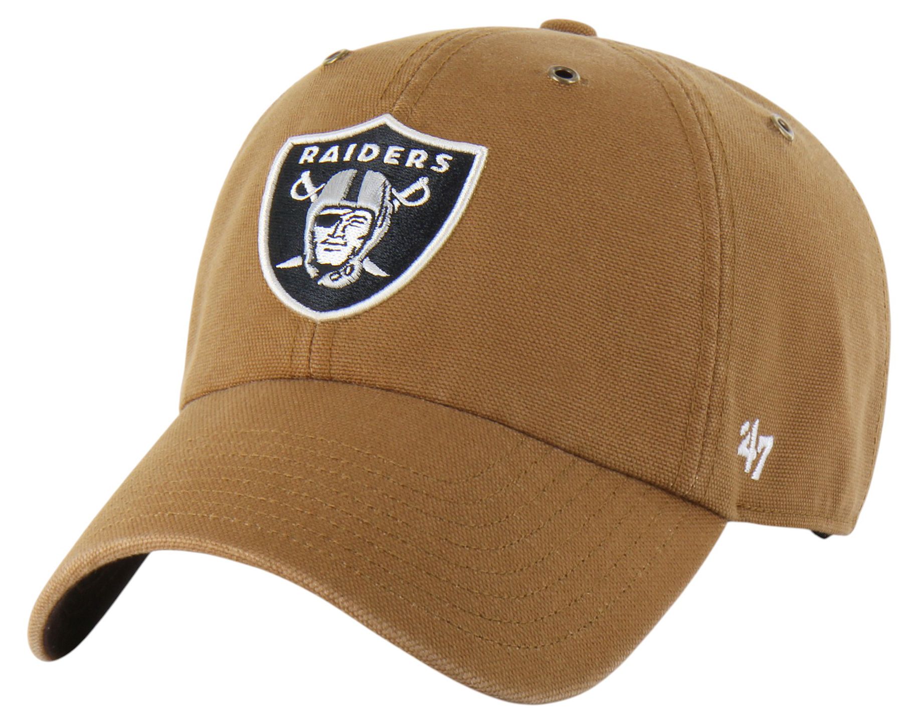 Carhartt x '47 Adult Las Vegas Raiders Clean Up Brown Dyed Adjustable Hat