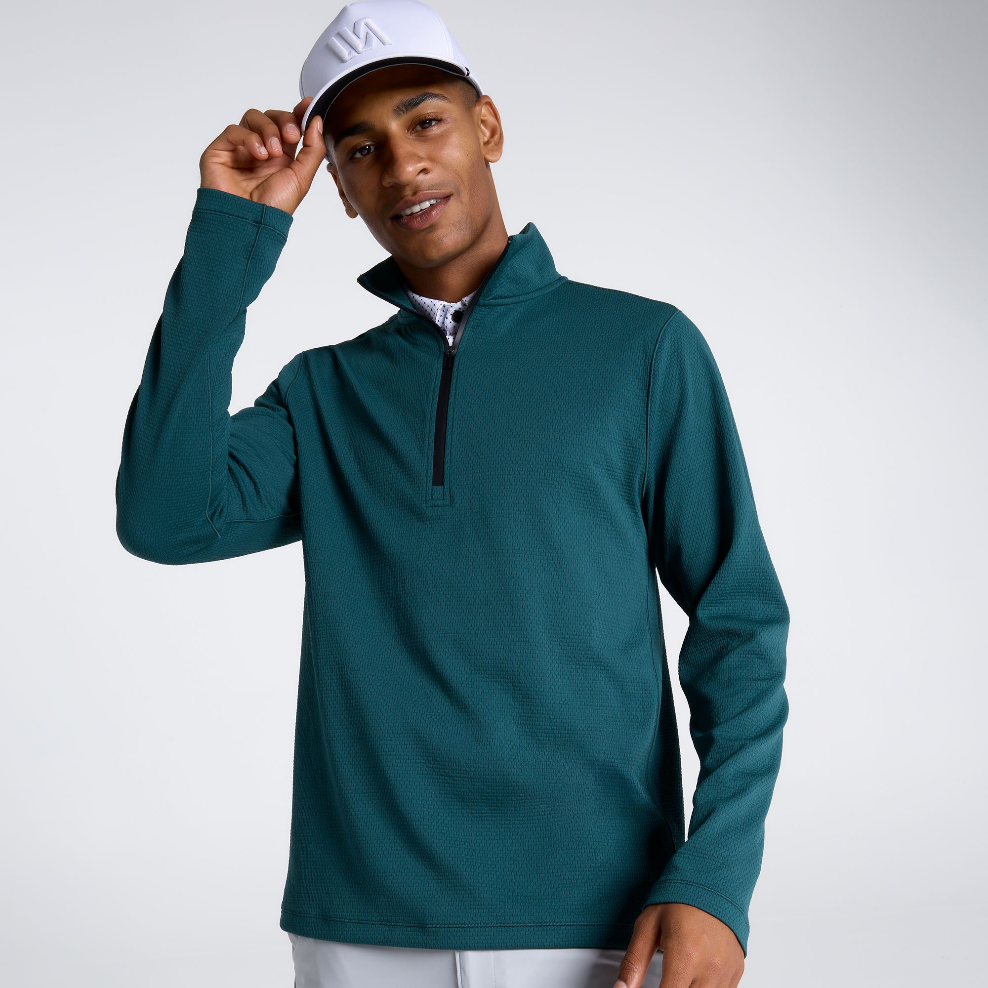 VRST Men's Element Textured 1/4 Zip Golf Pullover
