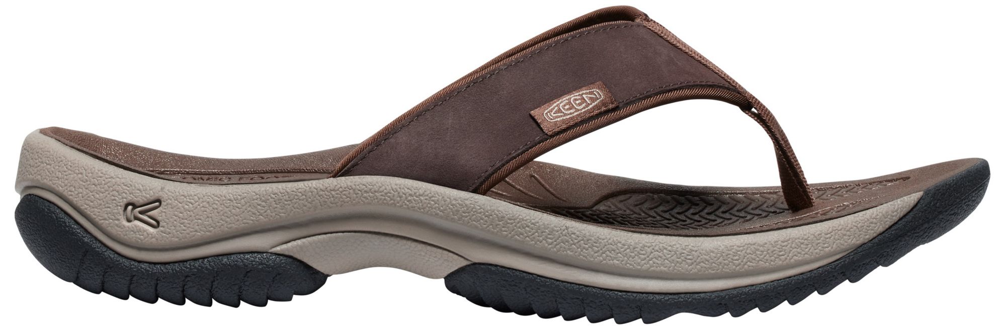 KEEN Men's Kona Flip Leather Waterproof Flip Flop