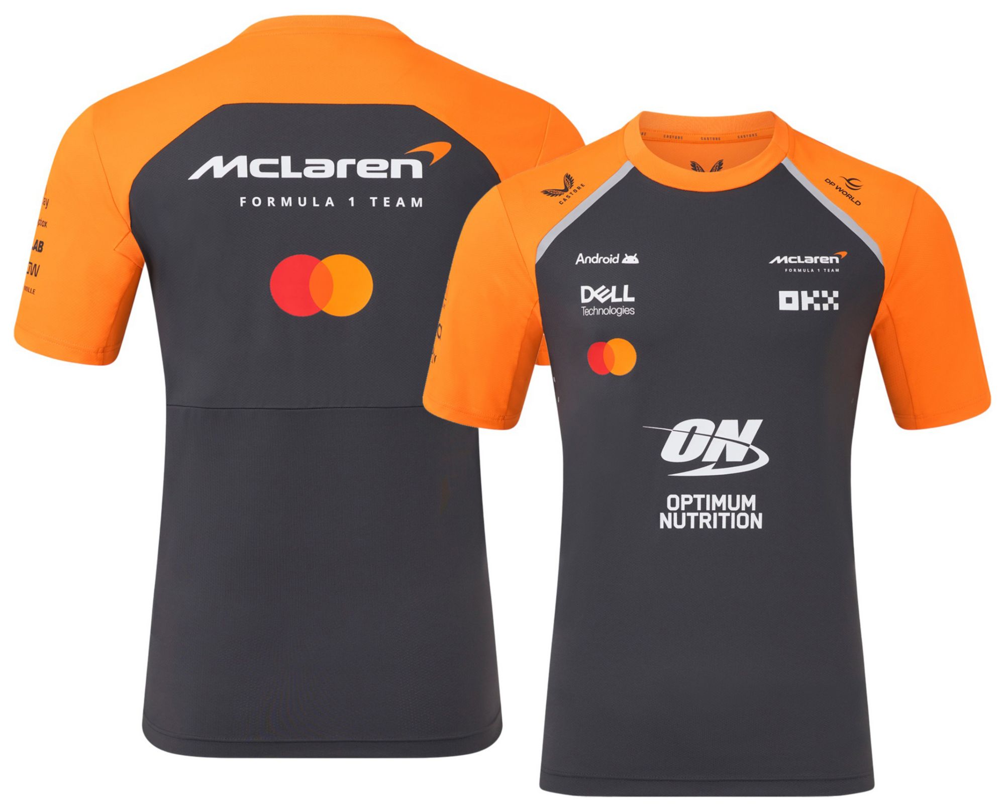 Castore Men's Formula 1 McLaren Grey Team Set-Up T-Shirt