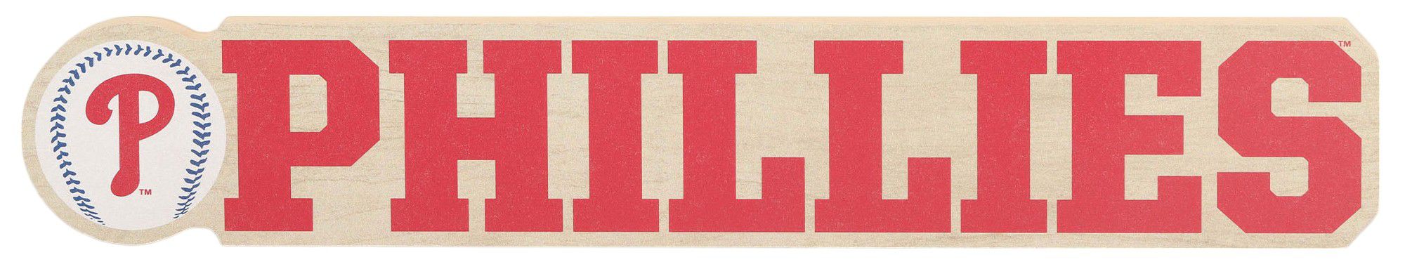 Open Road Philadelphia Phillies Wood Block Sign