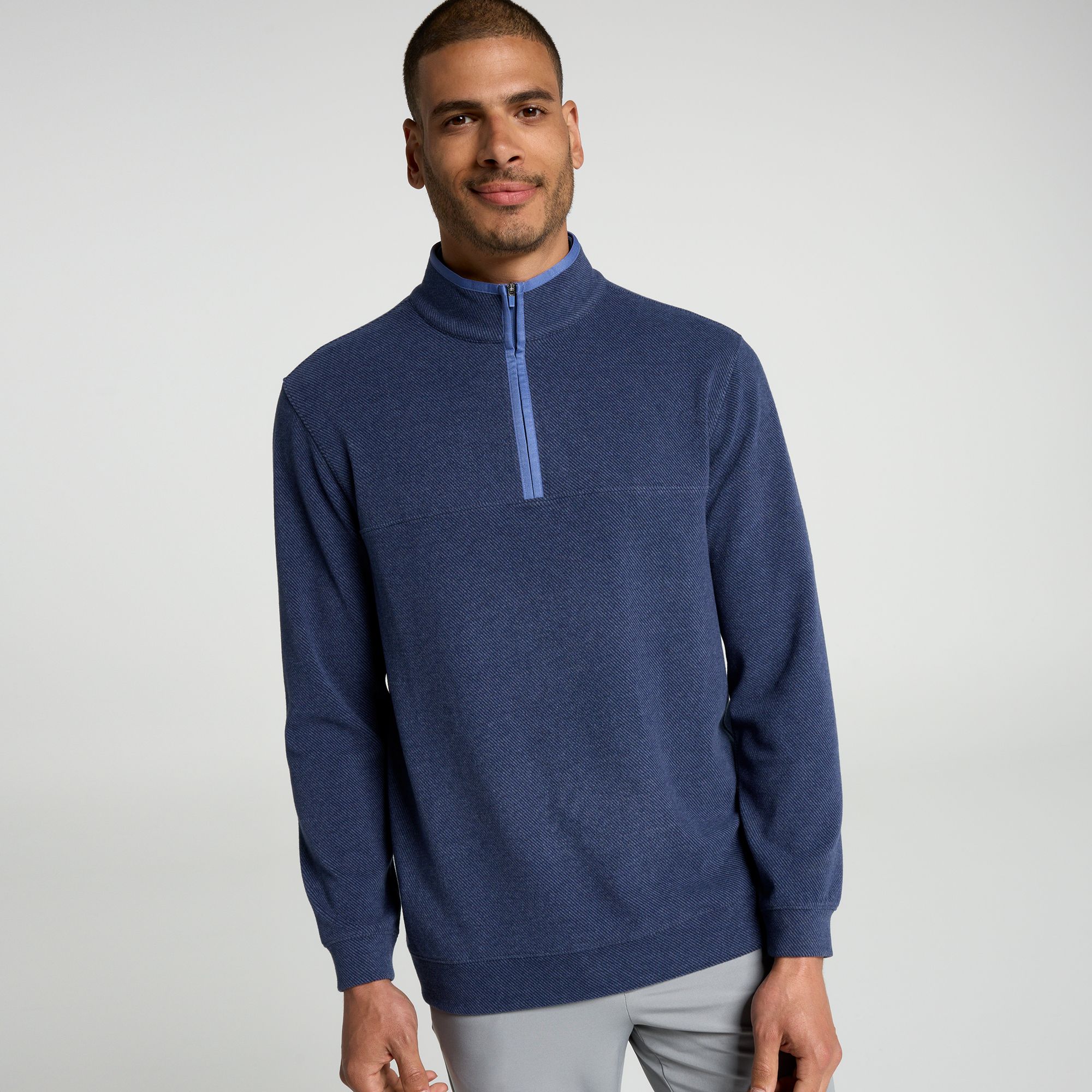 Walter Hagen Men's Performance 11  Twill 1/4 Zip Golf Pullover