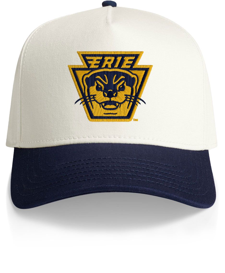 Erie Apparel Adult Erie Otters Cream Keystone Adjustable Hat