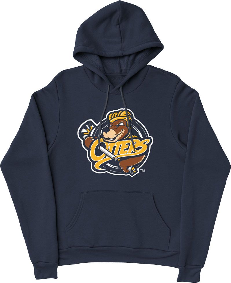 Erie Apparel Adult Erie Otters Navy Logo Pullover Hoodie