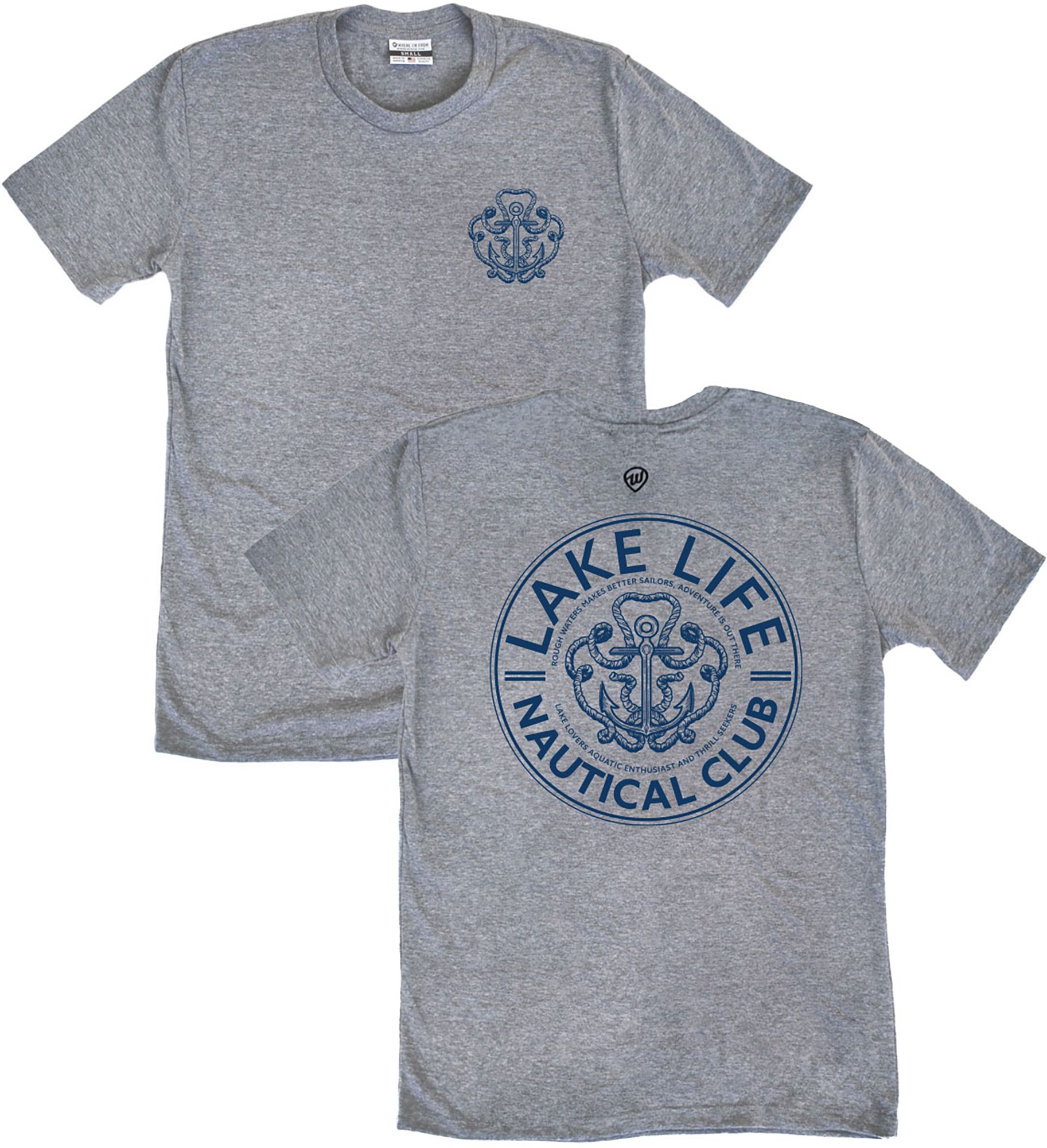 Where I'm From Men's Lake Life Nautical Club Short Sleeve T-Shirt