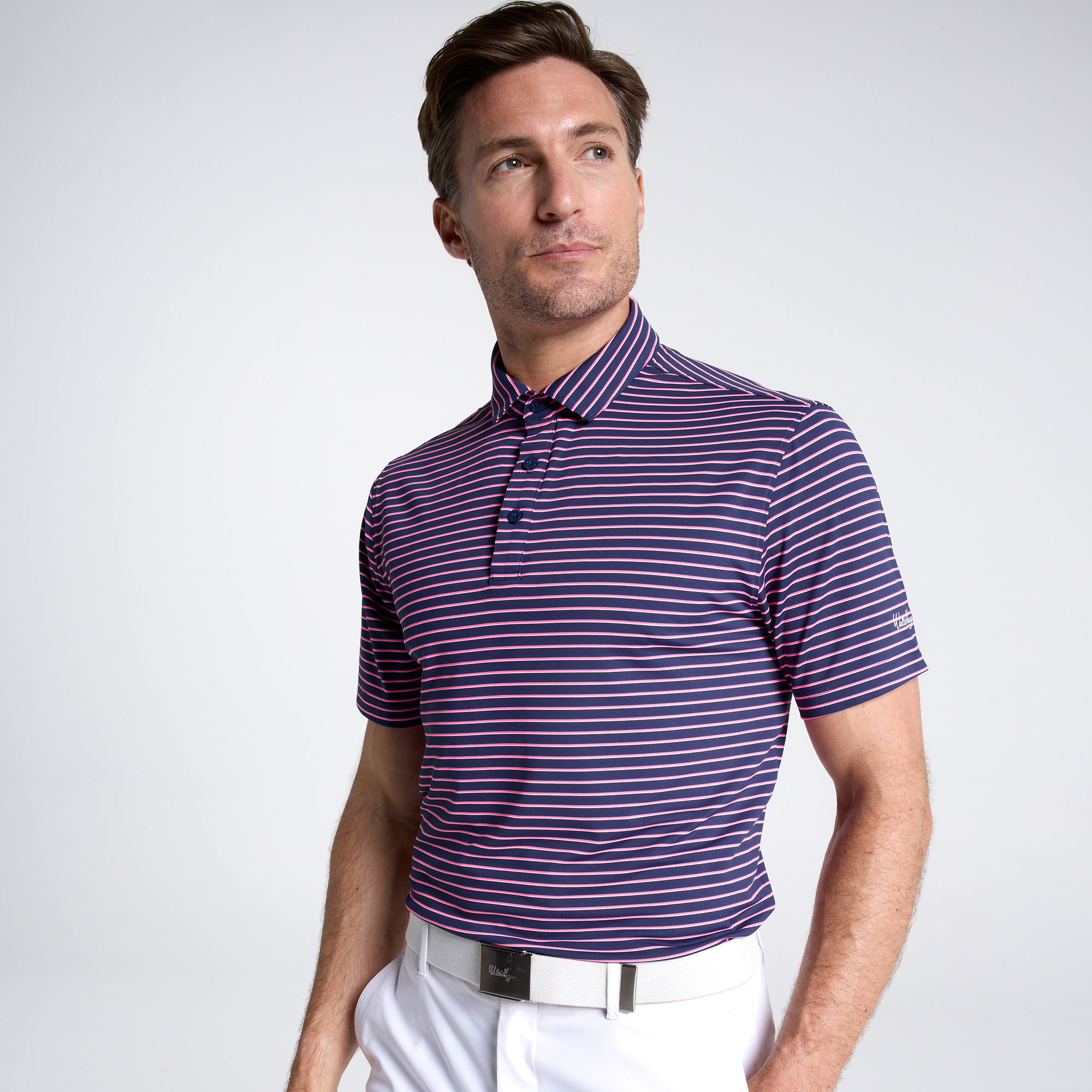 Walter Hagen Men's Performance 11 Classic Tri-Stripe Golf Polo