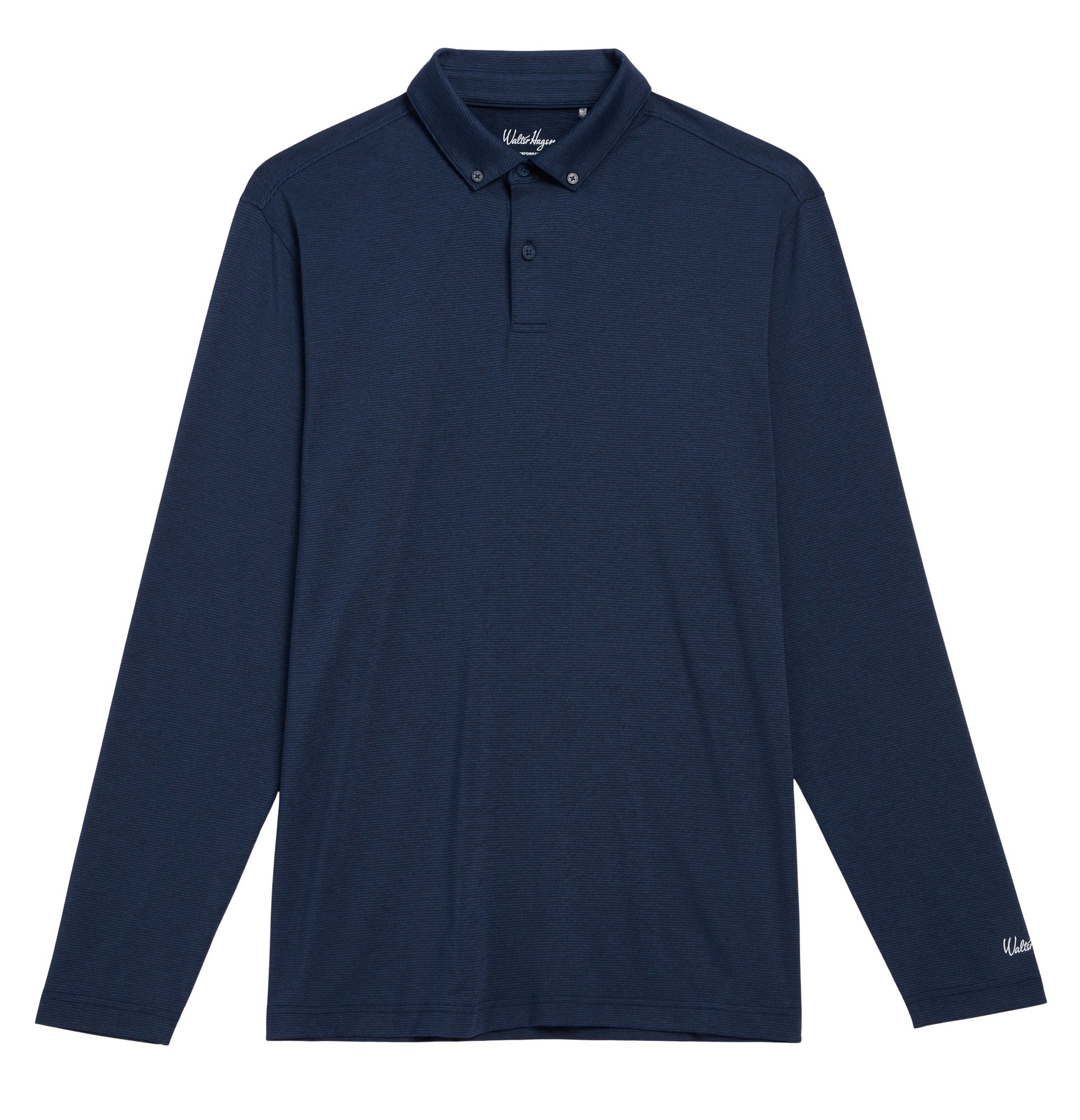 Walter Hagen Men's Performance 11 Champ Stripe Long Sleeve Polo