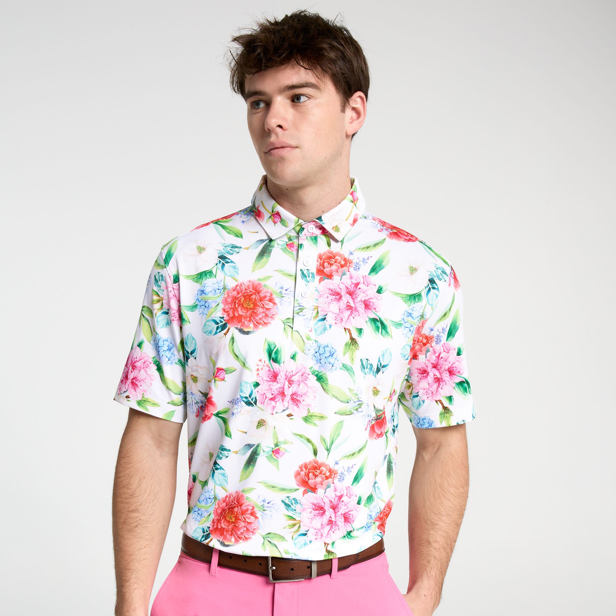 Walter Hagen Men's Performance 11 Bloom Printed Polo