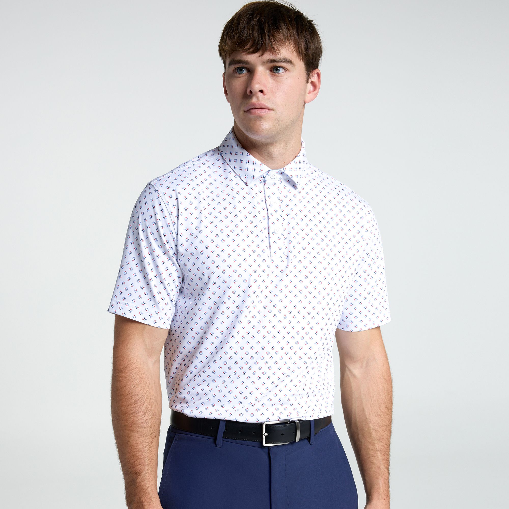 Walter Hagen Men's Performance 11 Printed Golf Polo