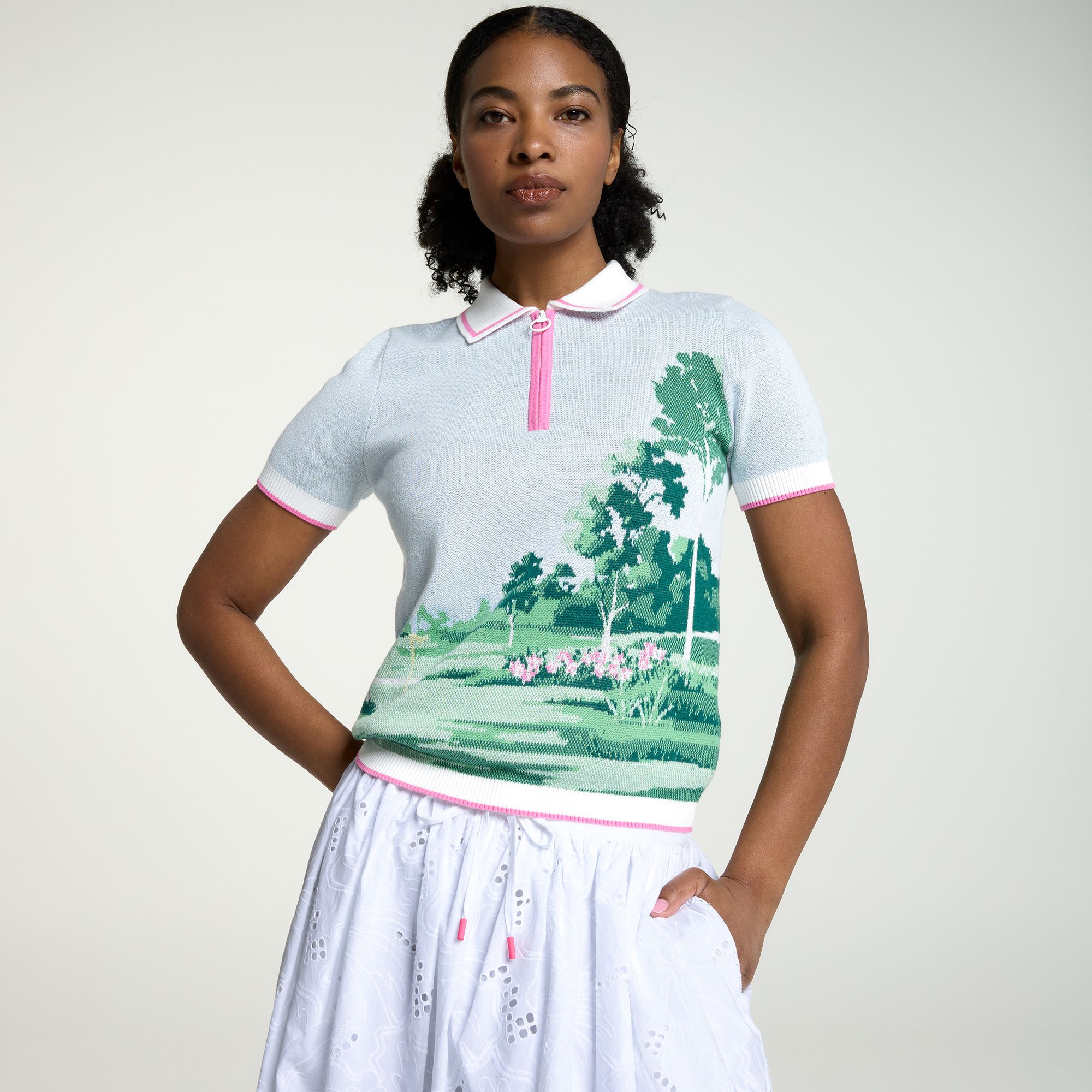 Walter Hagen Women's Clubhouse Short Sleeve Sweater Polo