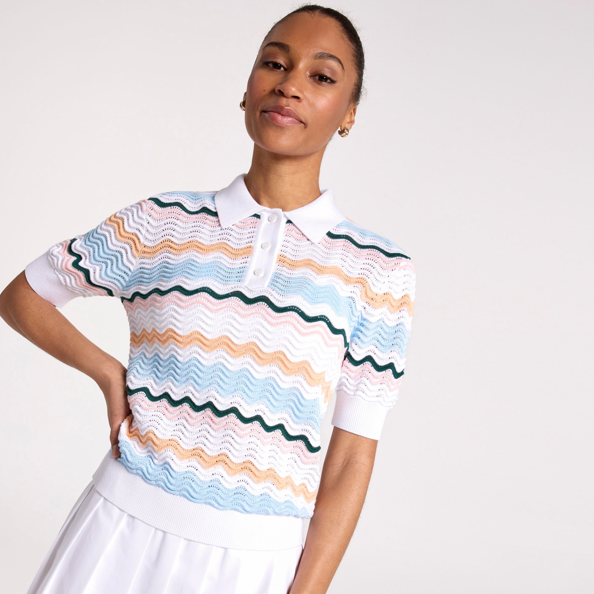 Walter Hagen Women's Clubhouse Short Sleeve Sweater Golf Polo