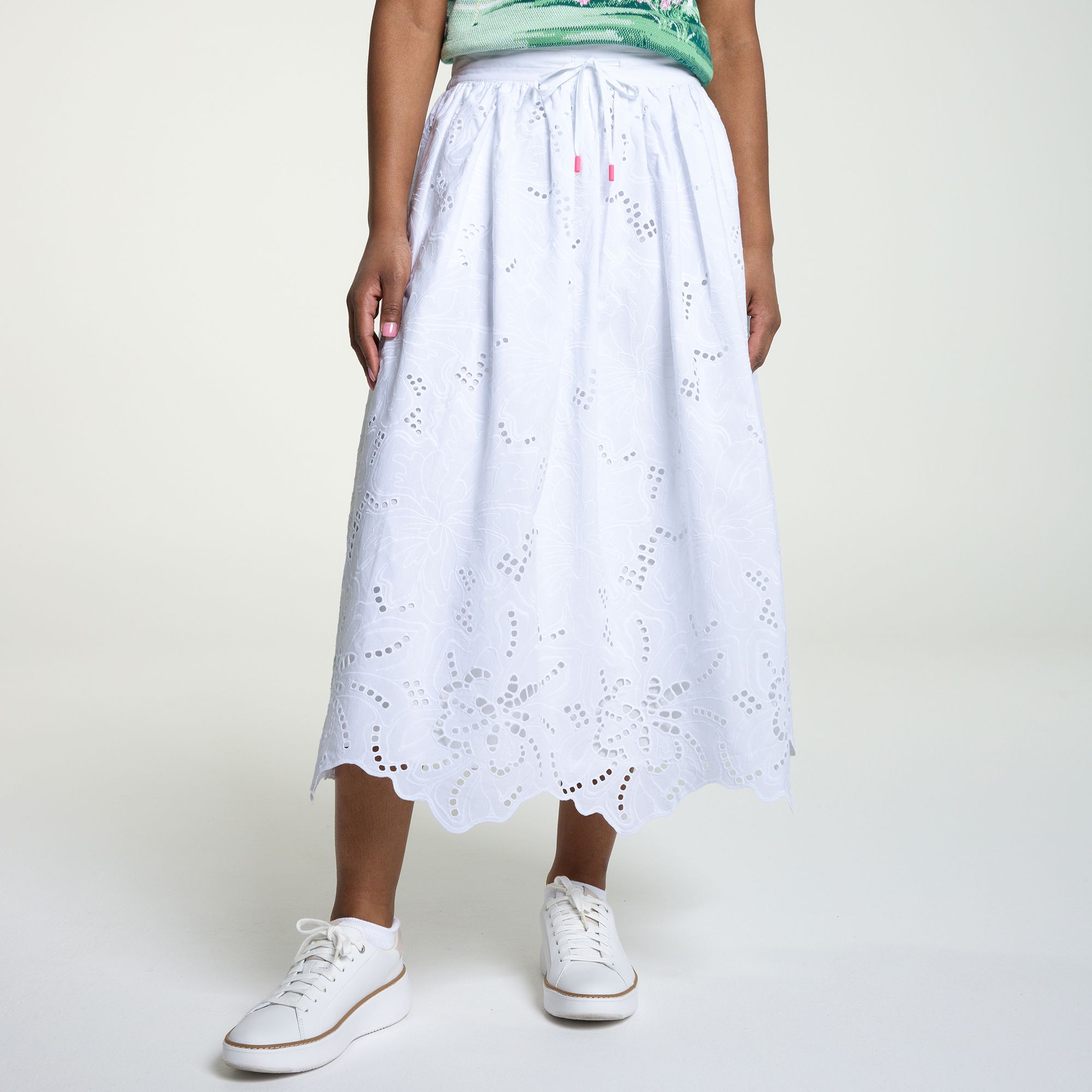 Walter Hagen Women's Clubhouse Eyelet Midi Skirt