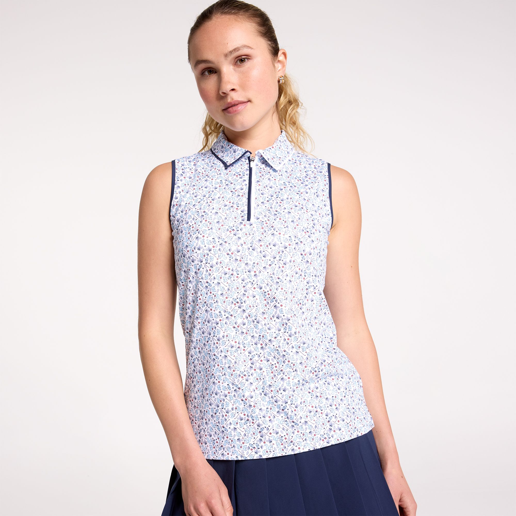 Walter Hagen Women's Performance 11 Fashion Sleeveless Golf Polo