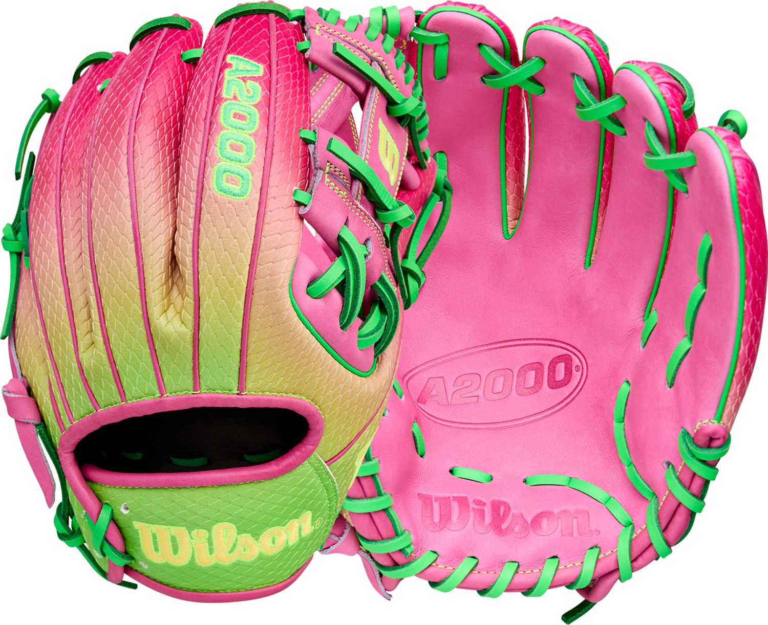 Flamingo Pink/Lime Green