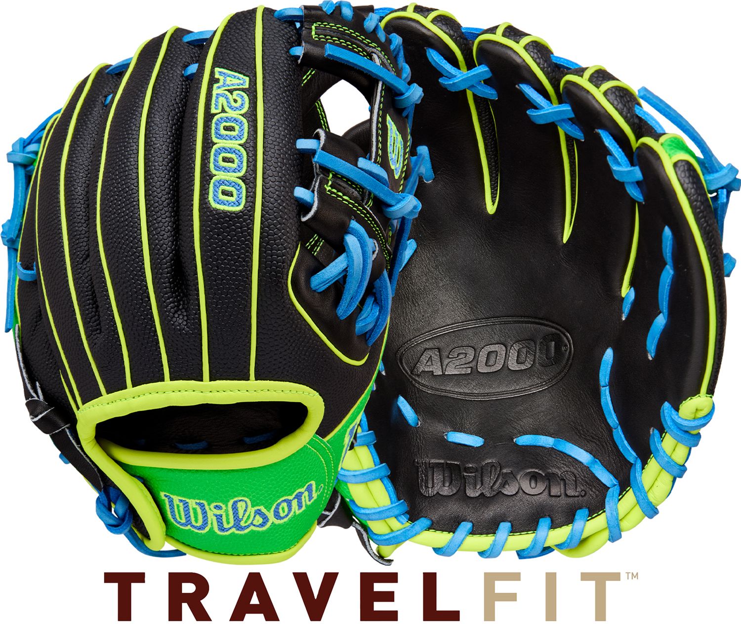 Black/Neon Green/Sky Blue