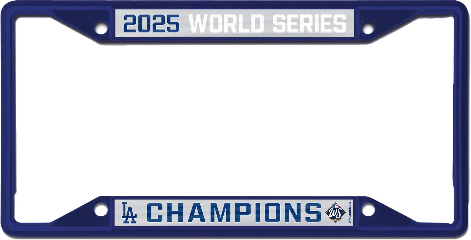 WinCraft Los Angeles Dodgers 2025 World Series Champions License Plate Frame
