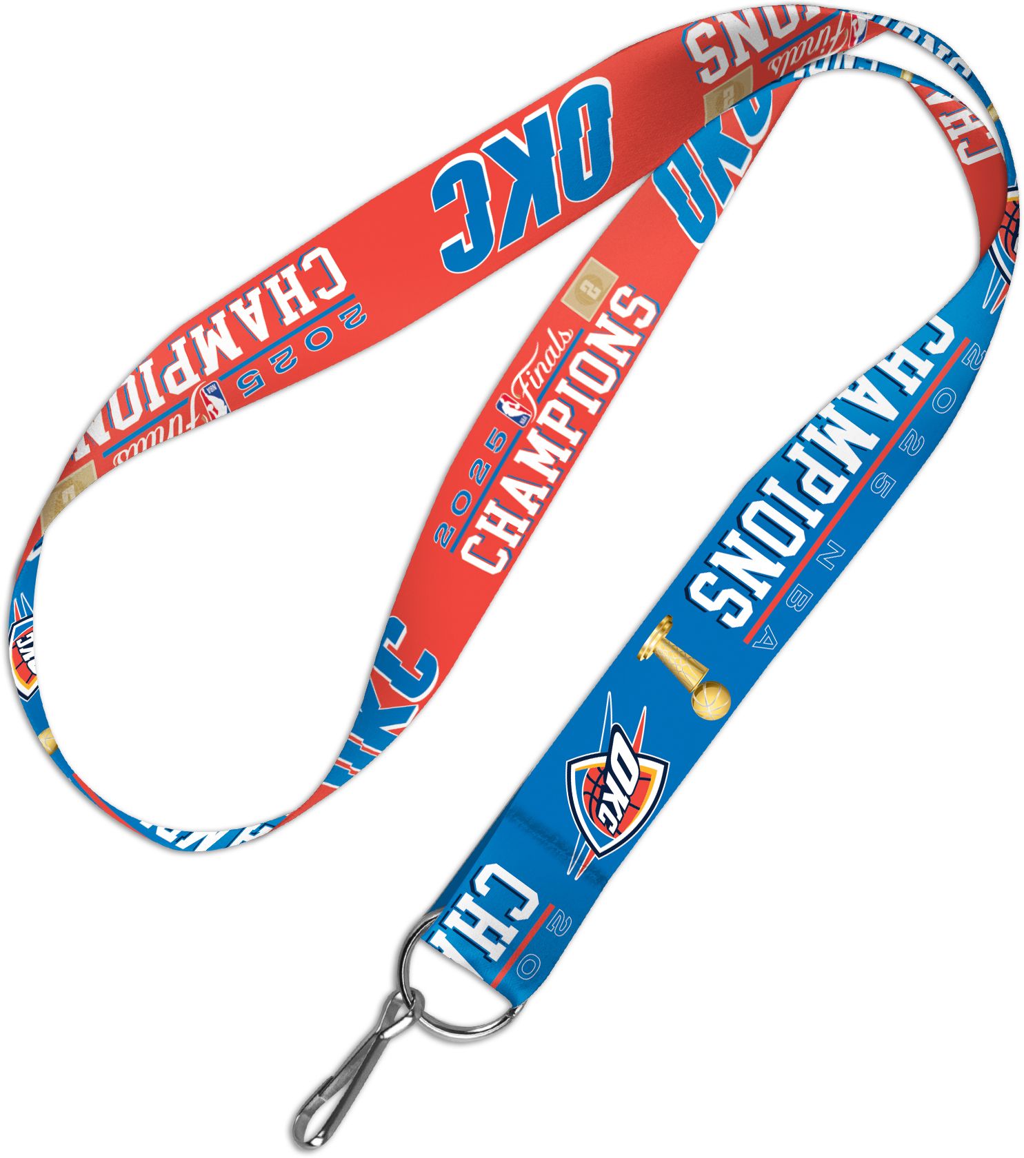 WinCraft 2025 NBA Champions Oklahoma City Thunder Lanyard